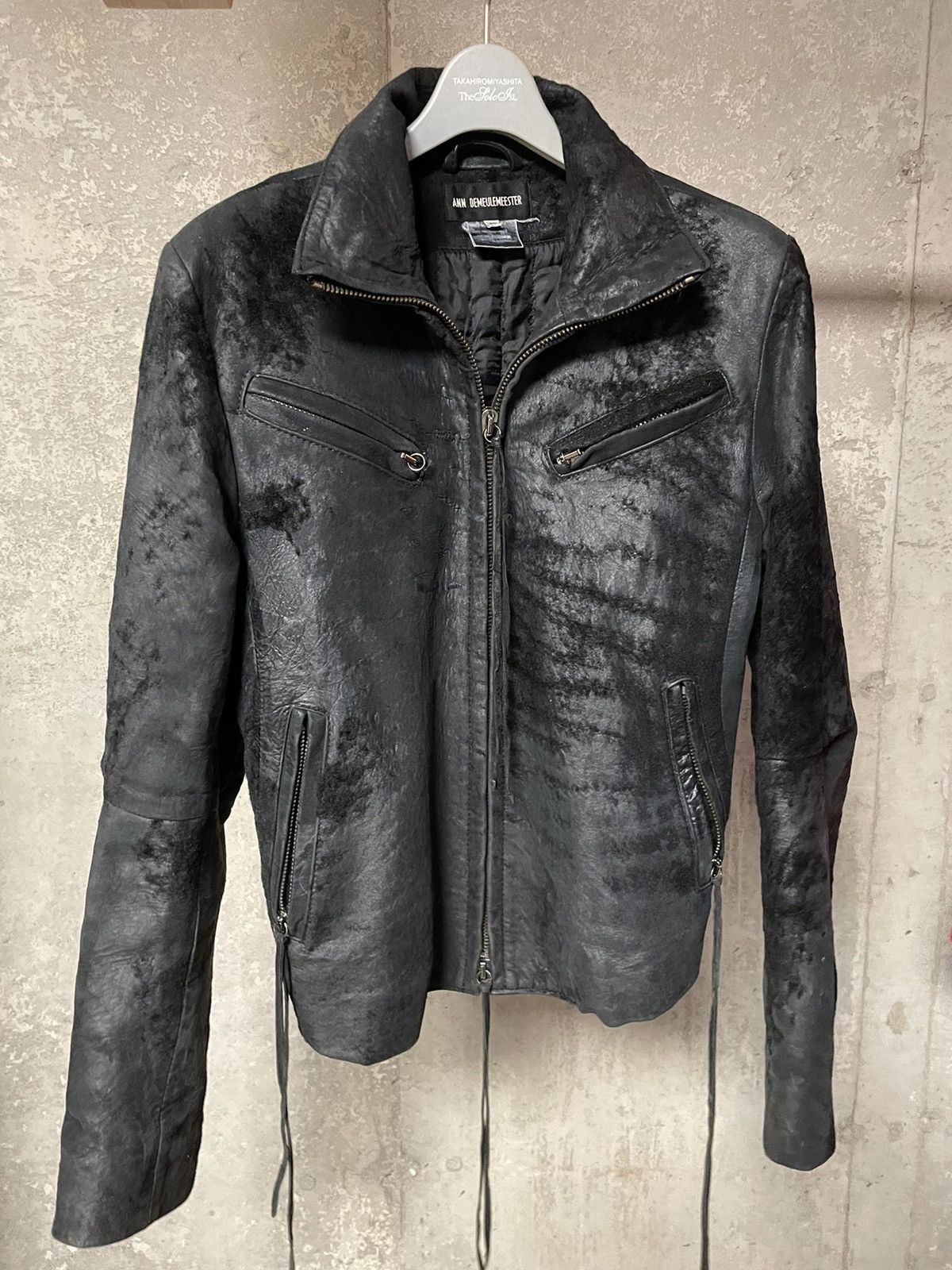 Ann Demeulemeester FW02 Ann Demeulemeester Distressed Sheepskin
