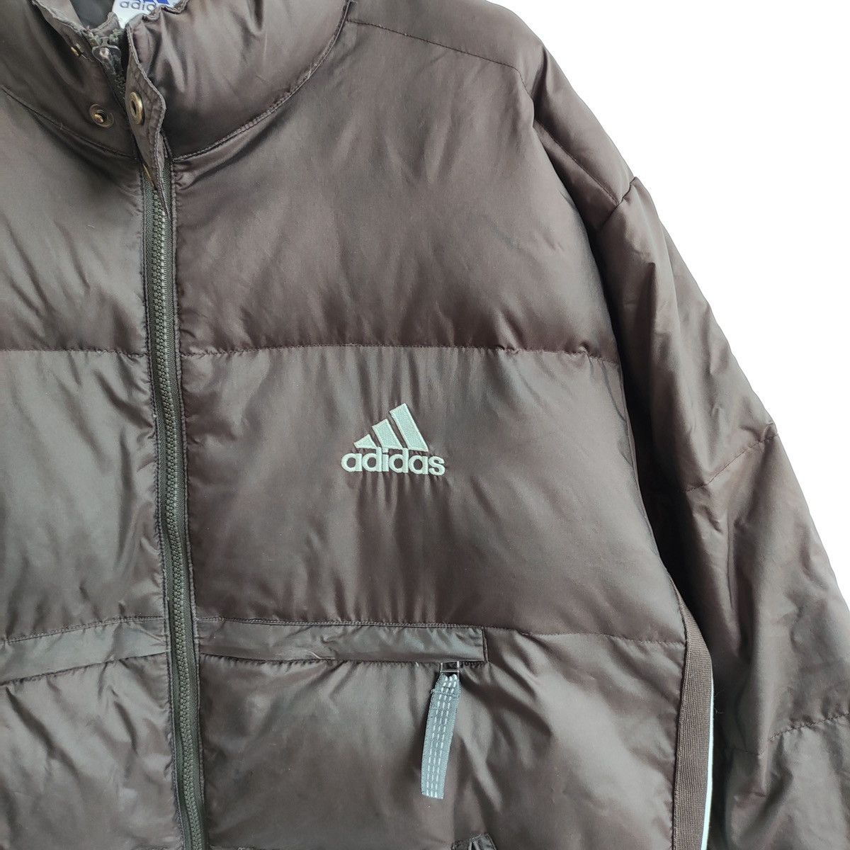 Adidas × Vintage Vintage Adidas Puffer Down Jacket Big Embroidered Logo Y2K Size US L / EU 52-54 / 3 - 5 Thumbnail