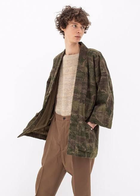 image of Visvim Sanjuro Kimono Jkt (W/l)- Camo, Men's (Size XL)