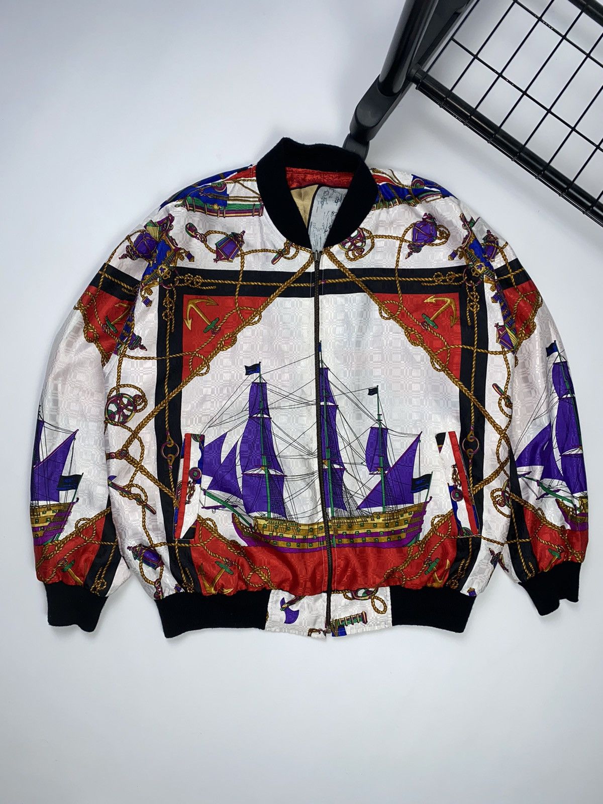 SikSilk Picasso silk internal jacket bomber windbreaker zip Size US L / EU 52-54 / 3 - 2 Thumbnail