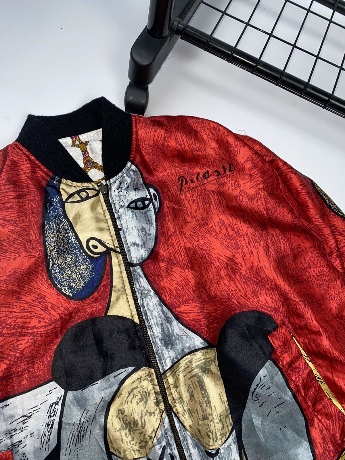 SikSilk Picasso silk internal jacket bomber windbreaker zip Size US L / EU 52-54 / 3 - 5 Thumbnail