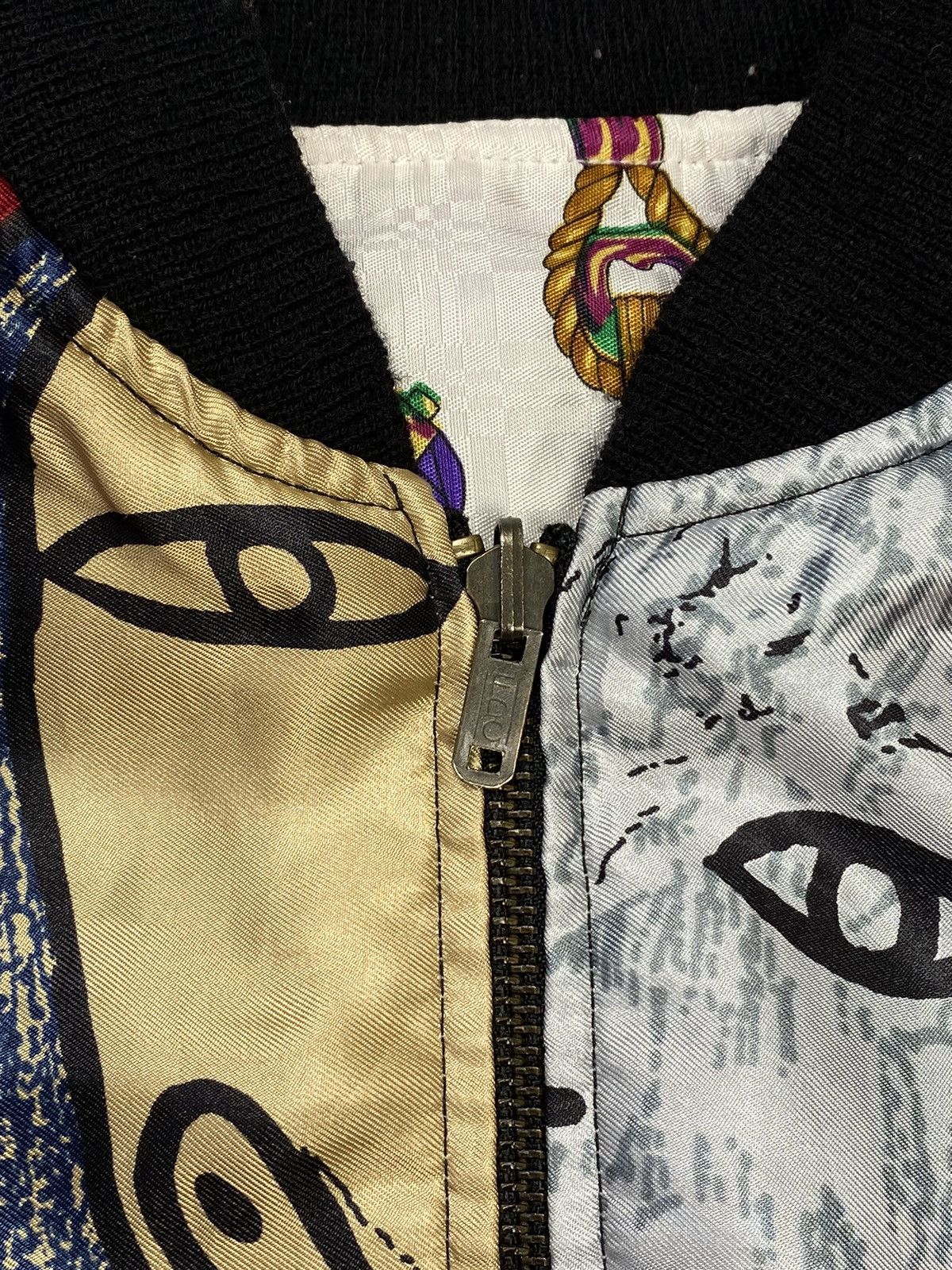SikSilk Picasso silk internal jacket bomber windbreaker zip Size US L / EU 52-54 / 3 - 6 Thumbnail