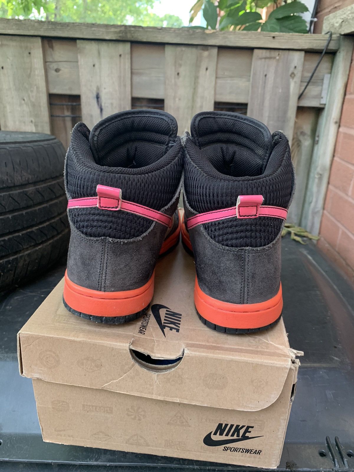 Nike Women’s Dunk High 6.0 Premium Black Pink Sparkle Size US 7 / EU 40 - 3 Thumbnail