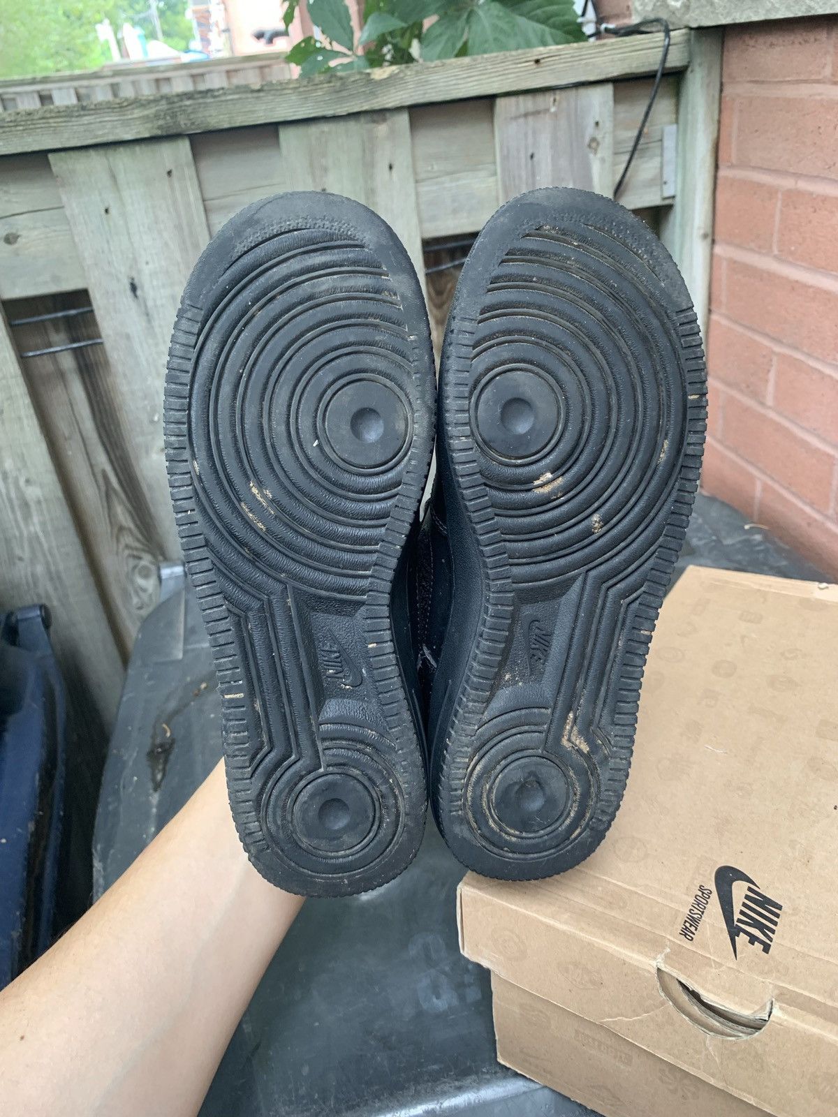 Nike Air Force One Low LV8 BG Black Size US 5.5 / EU 38 - 6 Thumbnail