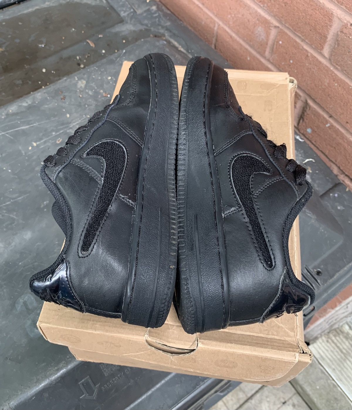 Nike Air Force One Low LV8 BG Black Size US 5.5 / EU 38 - 3 Thumbnail