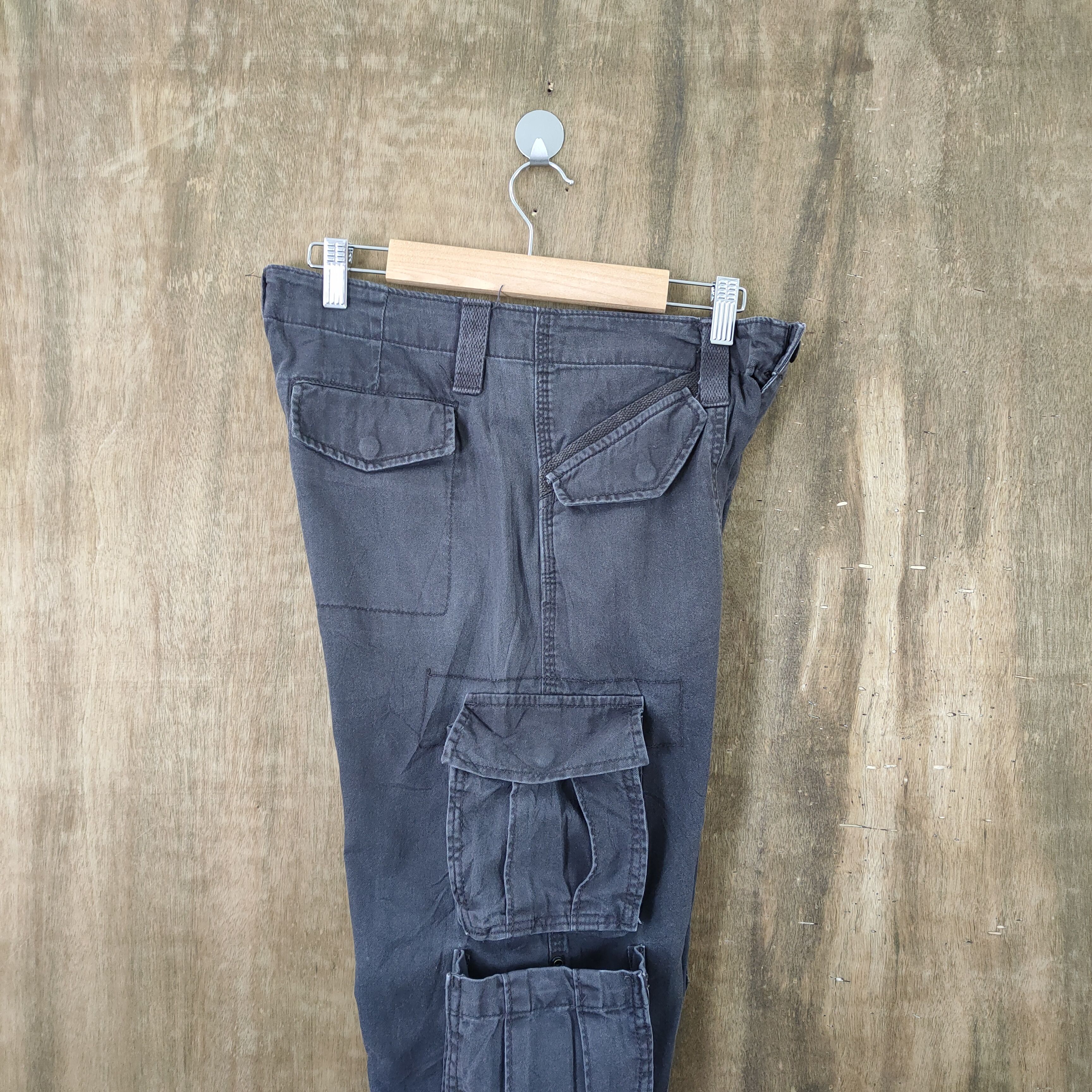 Japanese Brand × Vintage VINTAGE FADED CARGO PANTS/ DOUBLE KNEE / KANYE WEST PANT Size US 30 / EU 46 - 6 Thumbnail