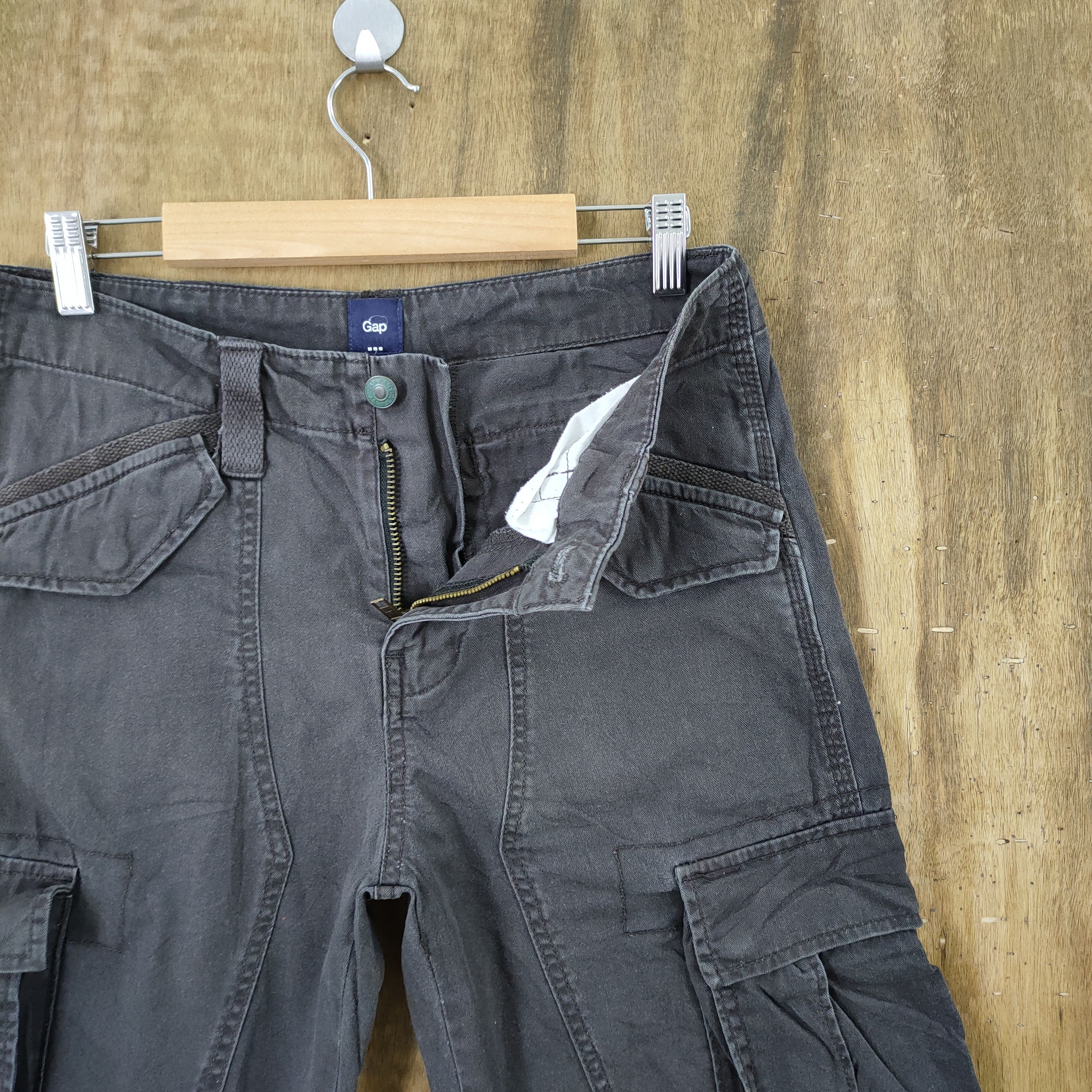 Japanese Brand × Vintage VINTAGE FADED CARGO PANTS/ DOUBLE KNEE / KANYE WEST PANT Size US 30 / EU 46 - 11 Thumbnail