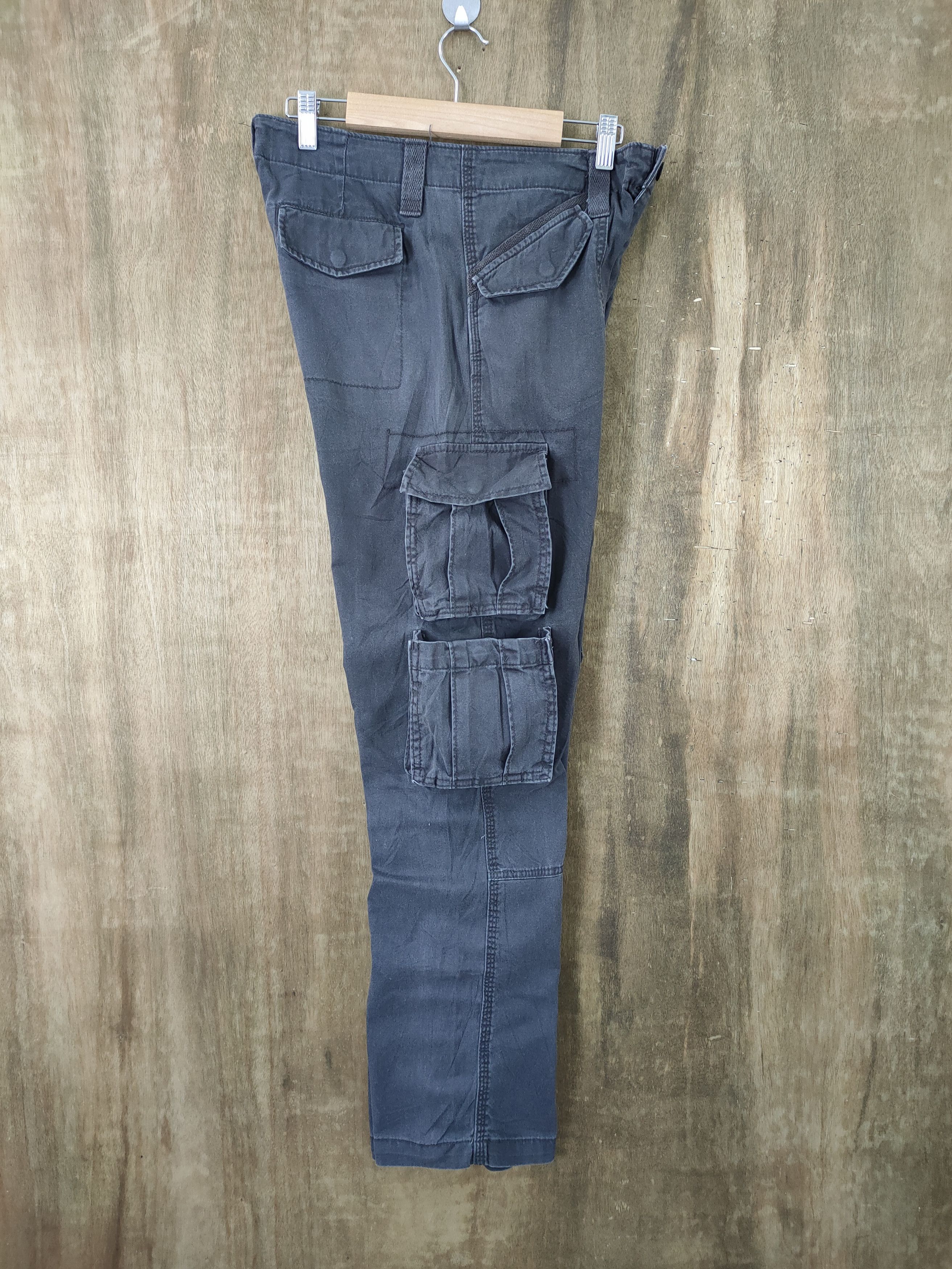 Japanese Brand × Vintage VINTAGE FADED CARGO PANTS/ DOUBLE KNEE / KANYE WEST PANT Size US 30 / EU 46 - 2 Thumbnail