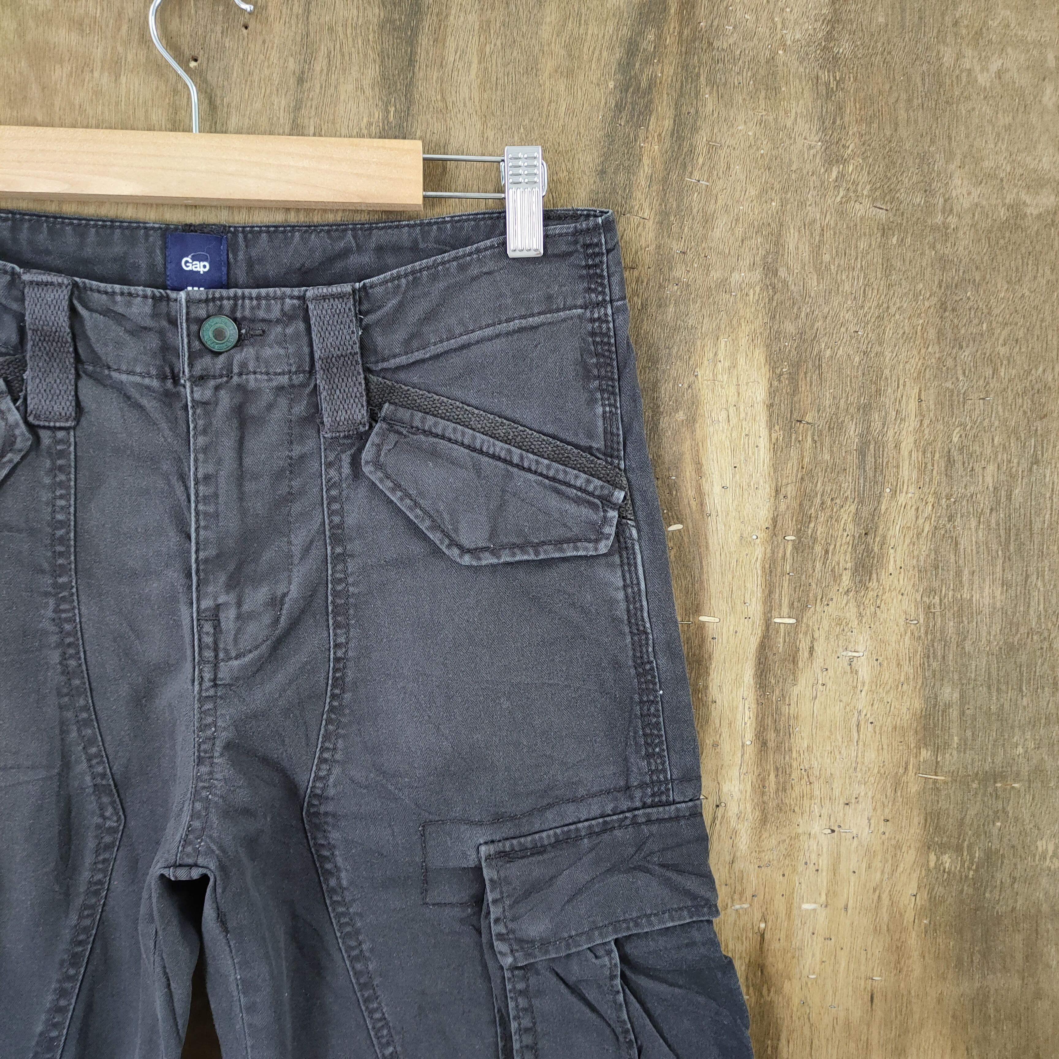 Japanese Brand × Vintage VINTAGE FADED CARGO PANTS/ DOUBLE KNEE / KANYE WEST PANT Size US 30 / EU 46 - 8 Thumbnail