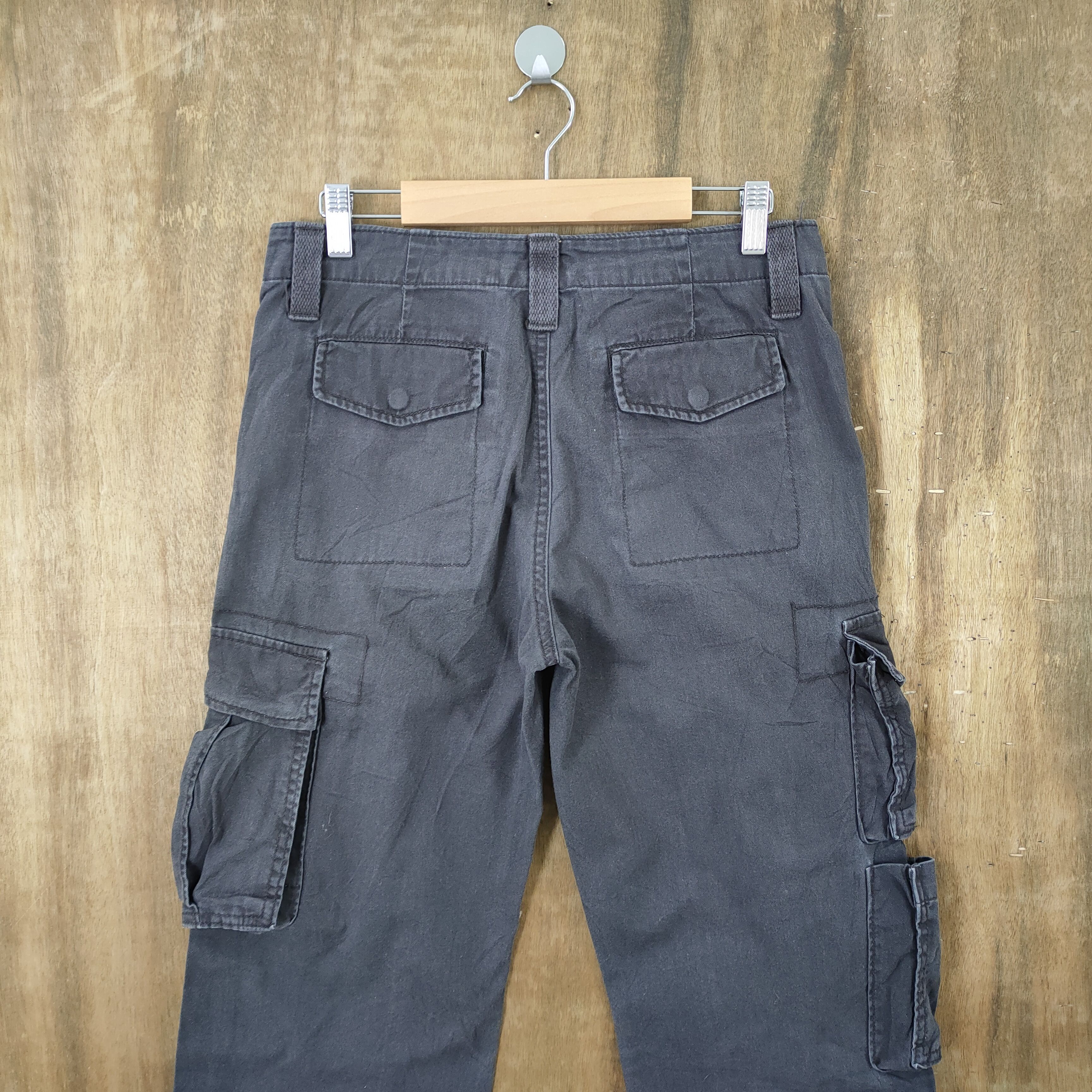 Japanese Brand × Vintage VINTAGE FADED CARGO PANTS/ DOUBLE KNEE / KANYE WEST PANT Size US 30 / EU 46 - 17 Thumbnail
