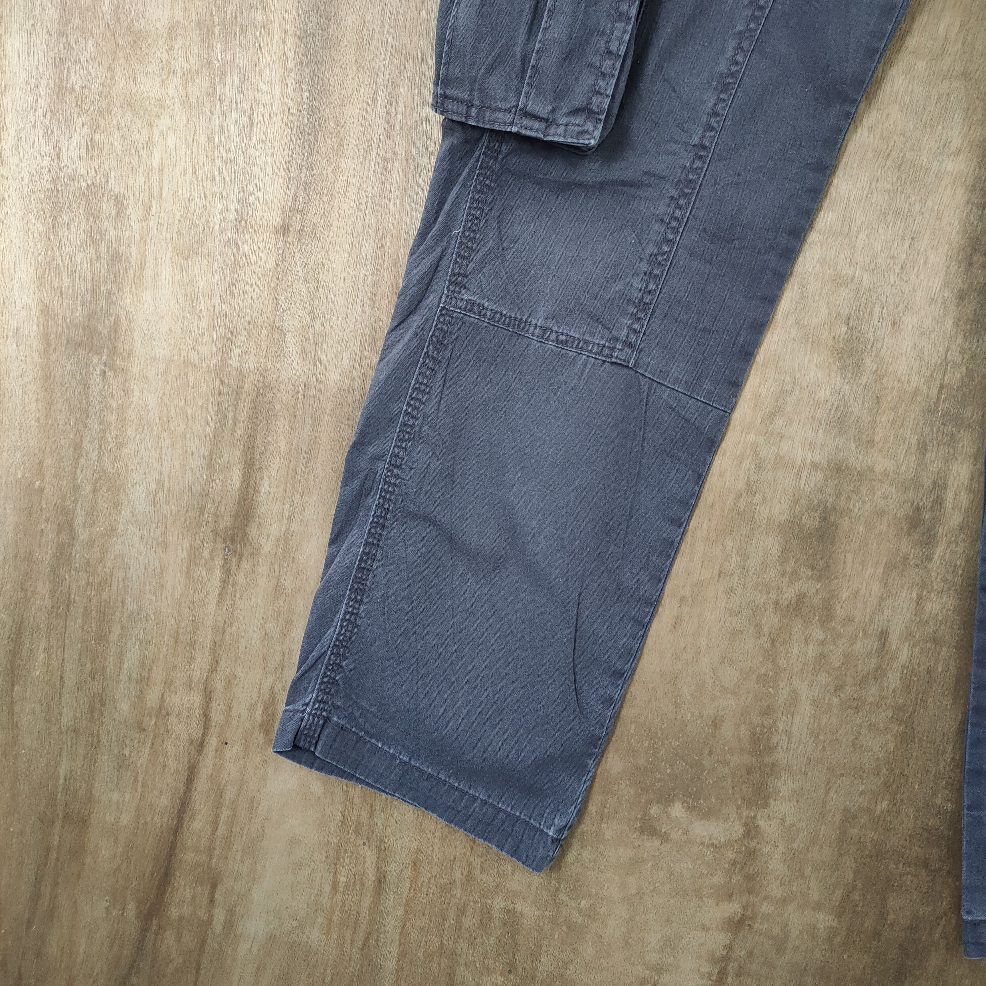 Japanese Brand × Vintage VINTAGE FADED CARGO PANTS/ DOUBLE KNEE / KANYE WEST PANT Size US 30 / EU 46 - 13 Thumbnail
