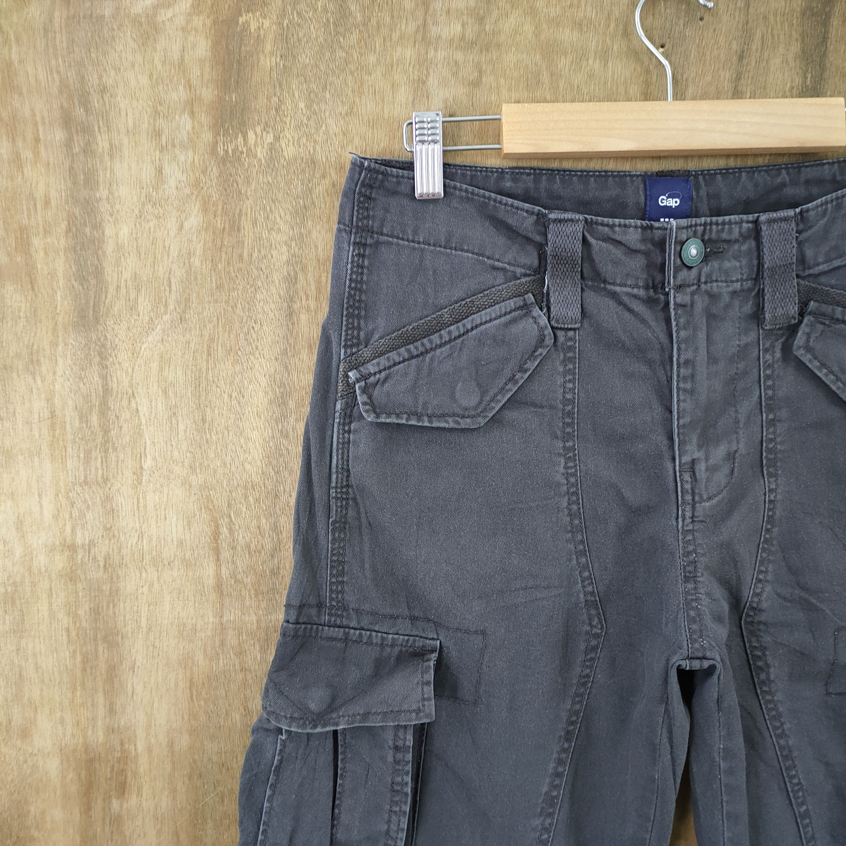 Japanese Brand × Vintage VINTAGE FADED CARGO PANTS/ DOUBLE KNEE / KANYE WEST PANT Size US 30 / EU 46 - 9 Thumbnail