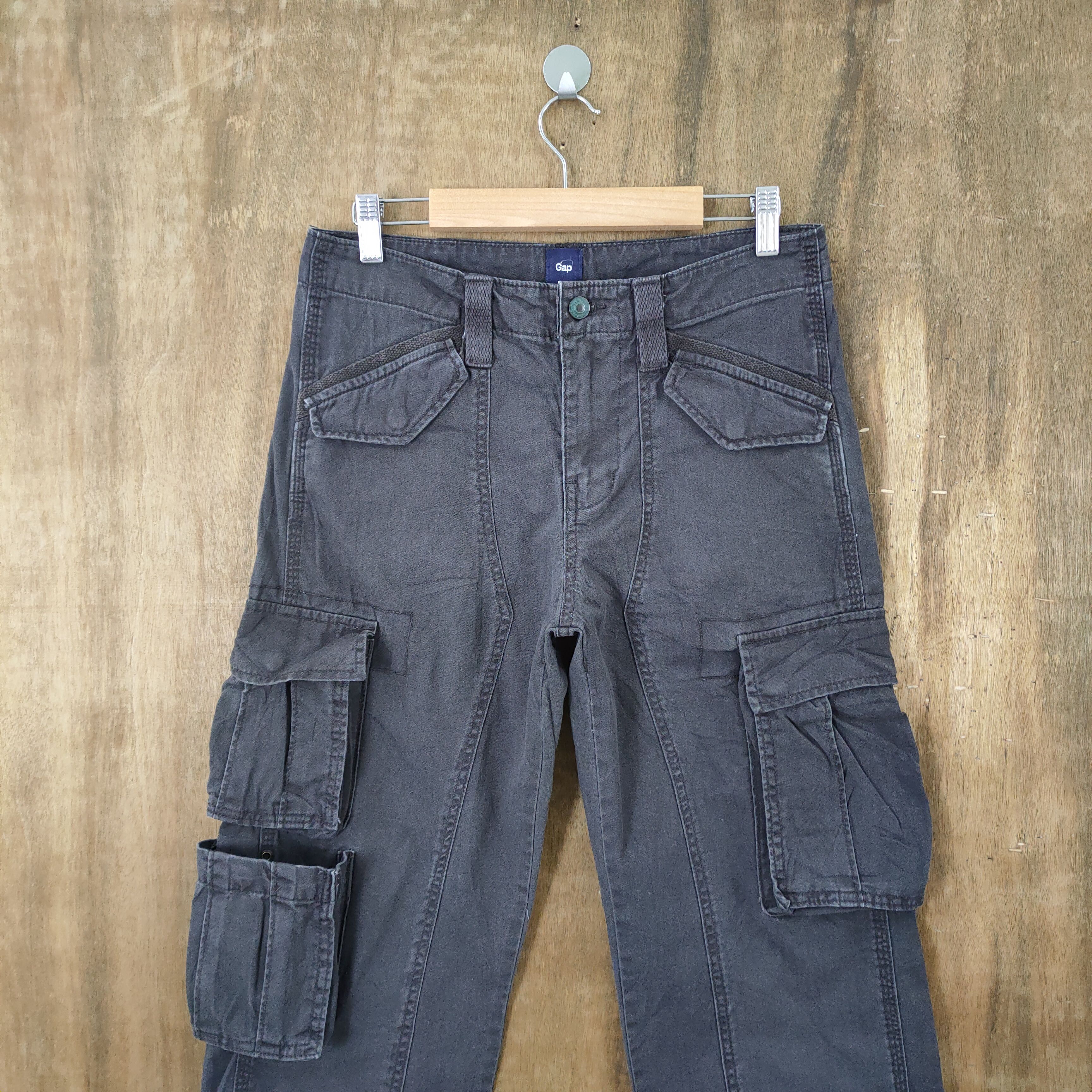Japanese Brand × Vintage VINTAGE FADED CARGO PANTS/ DOUBLE KNEE / KANYE WEST PANT Size US 30 / EU 46 - 4 Thumbnail