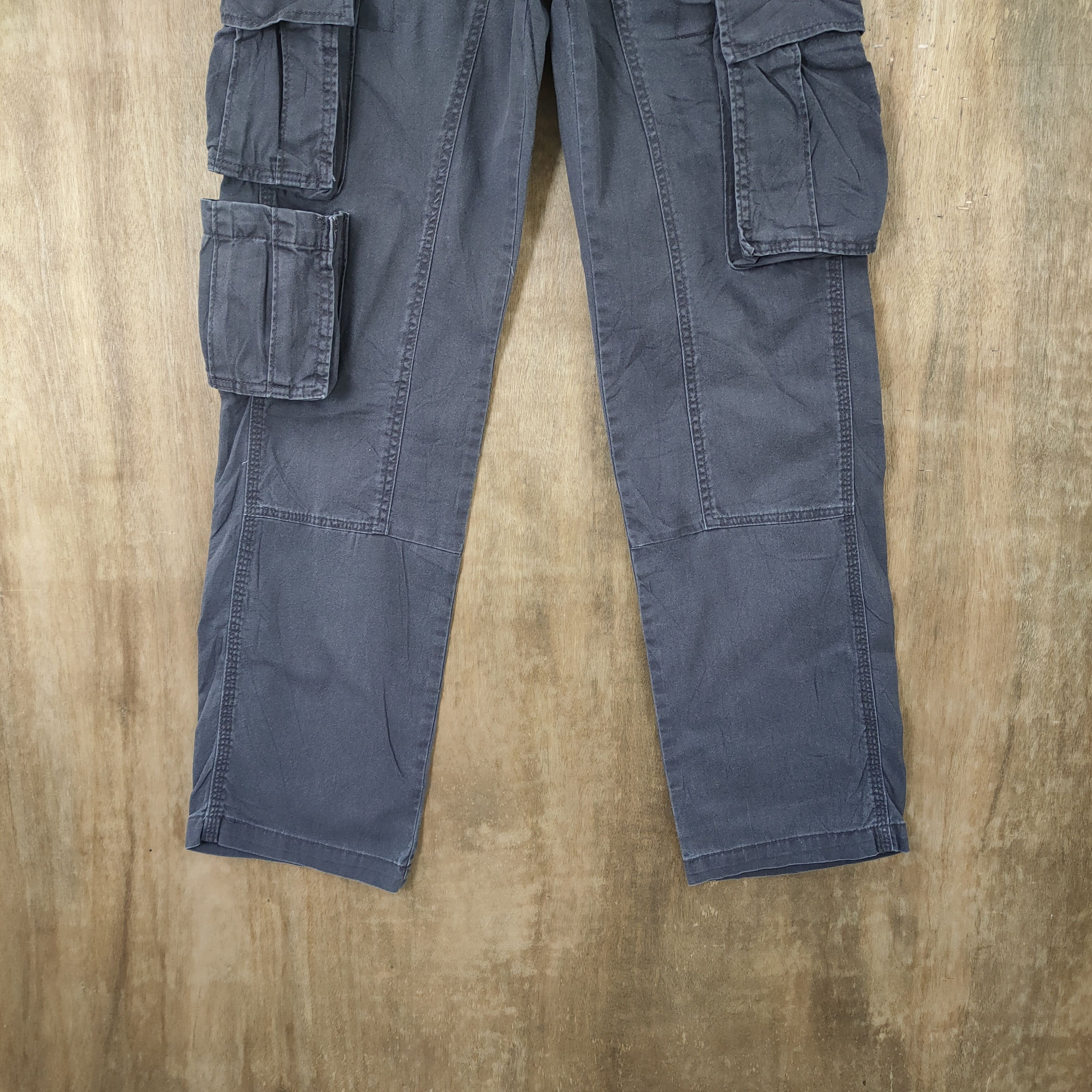 Japanese Brand × Vintage VINTAGE FADED CARGO PANTS/ DOUBLE KNEE / KANYE WEST PANT Size US 30 / EU 46 - 5 Thumbnail