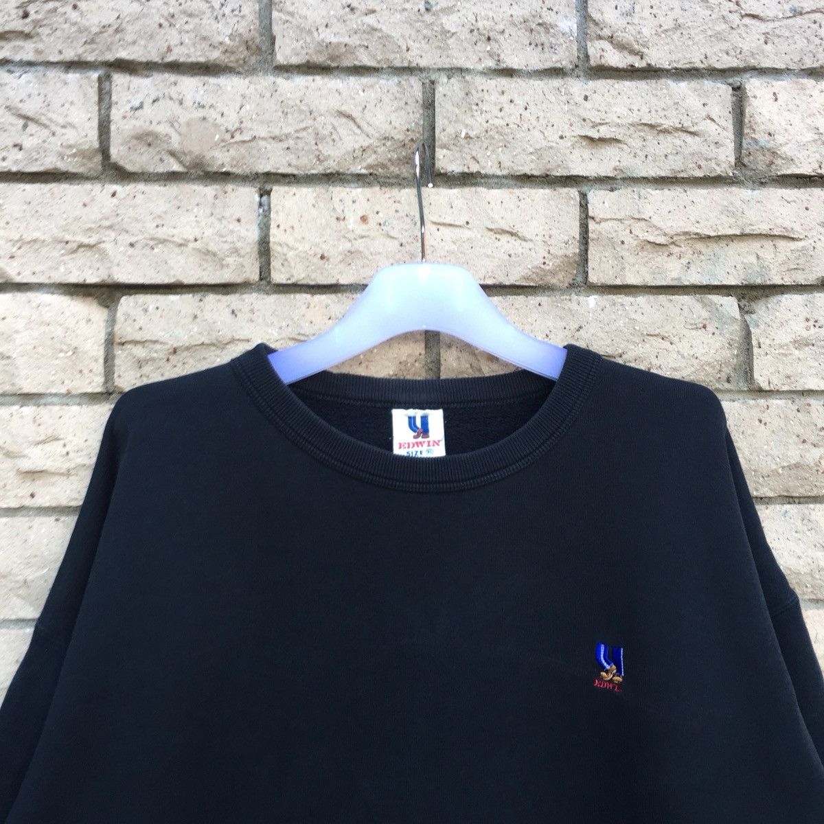 Edwin × Vintage Edwin sweatshirt spell out smal logo. Vintage sweatshirt Size US L / EU 52-54 / 3 - 2 Thumbnail