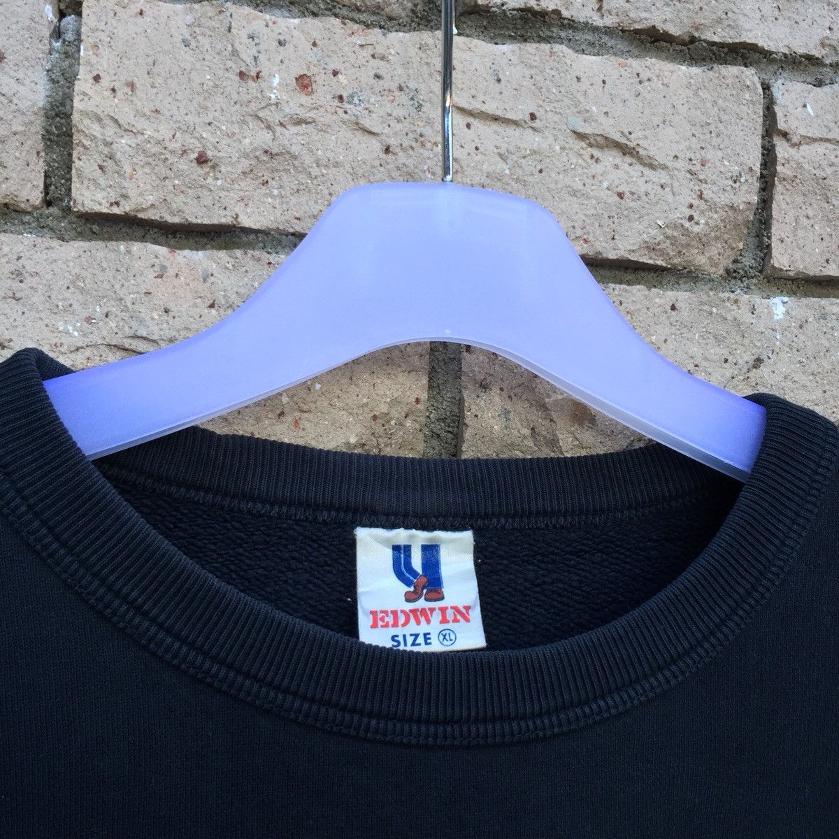 Edwin × Vintage Edwin sweatshirt spell out smal logo. Vintage sweatshirt Size US L / EU 52-54 / 3 - 4 Thumbnail