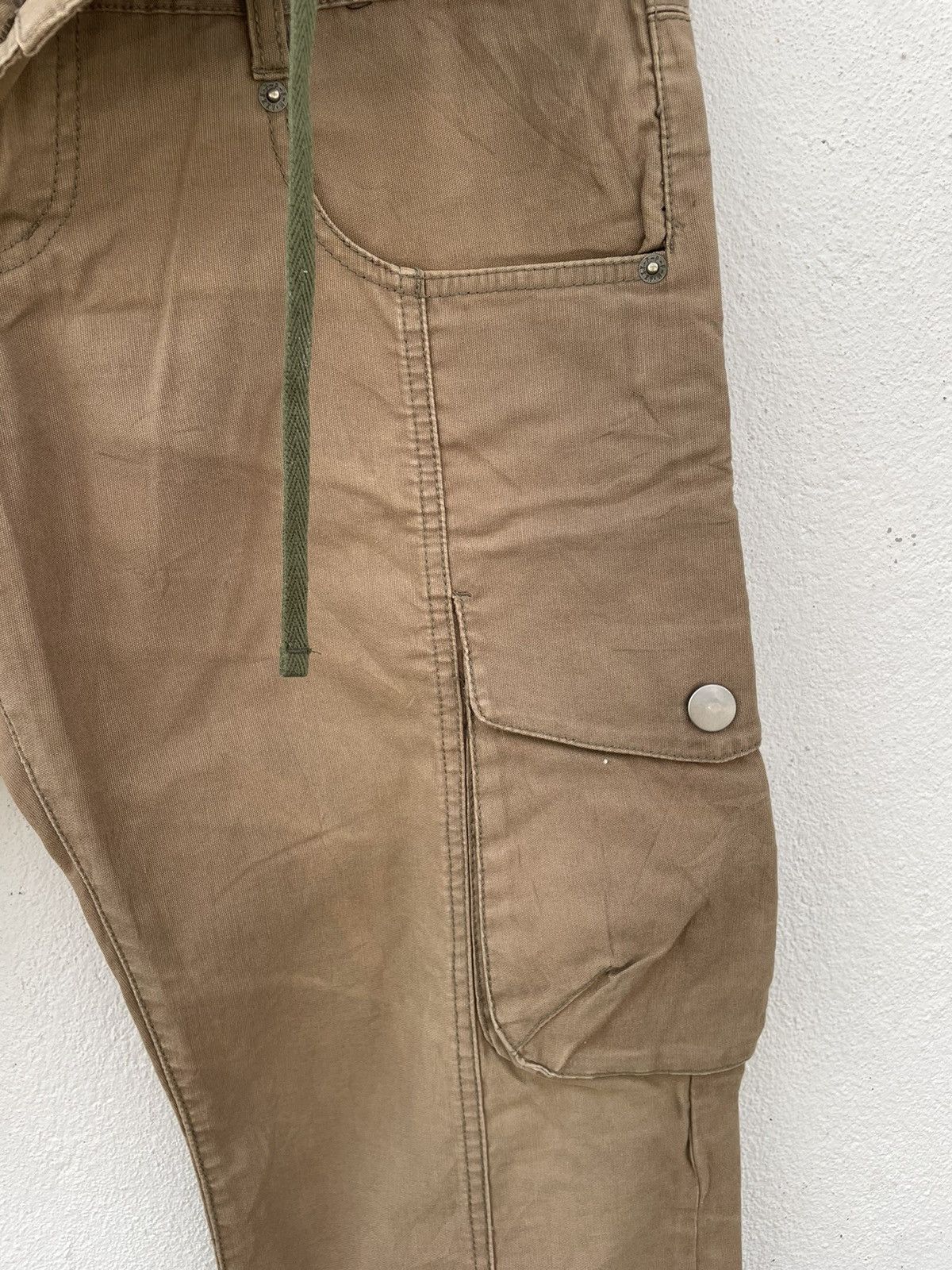 Japanese Brand × PPFM PPFM Double Waist Drawstring Cargo Pants Size US 33 - 6 Thumbnail