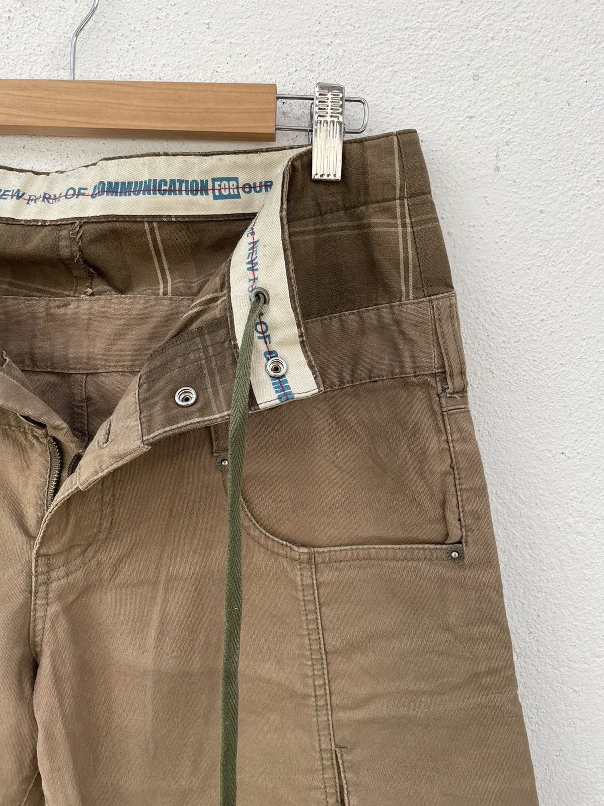 Japanese Brand × PPFM PPFM Double Waist Drawstring Cargo Pants Size US 33 - 3 Thumbnail