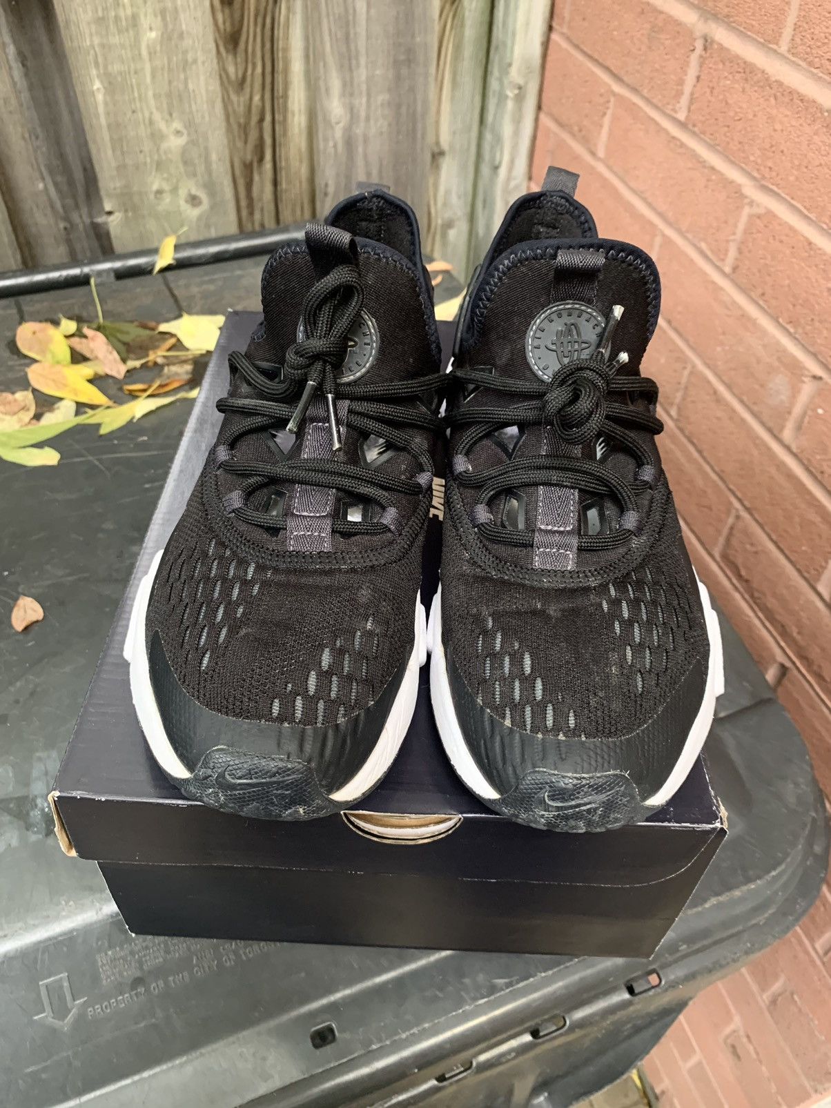 Nike Air Huarache Drift Breathe Black Anthracite Size US 9.5 / EU 42-43 - 2 Thumbnail