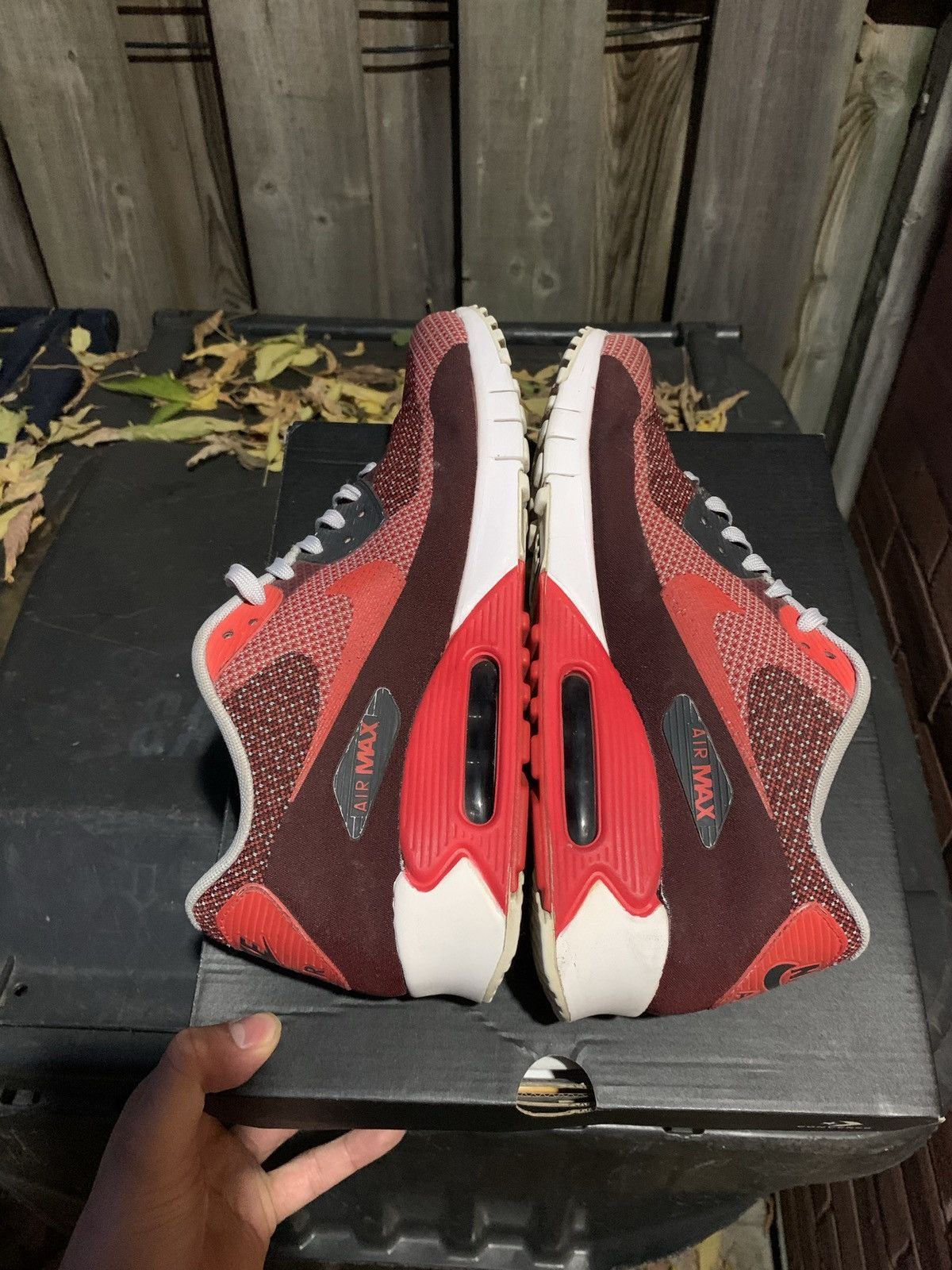 Nike Air Max 90 JCRD Gym Red 2015 Size US 9 / EU 42 - 4 Thumbnail