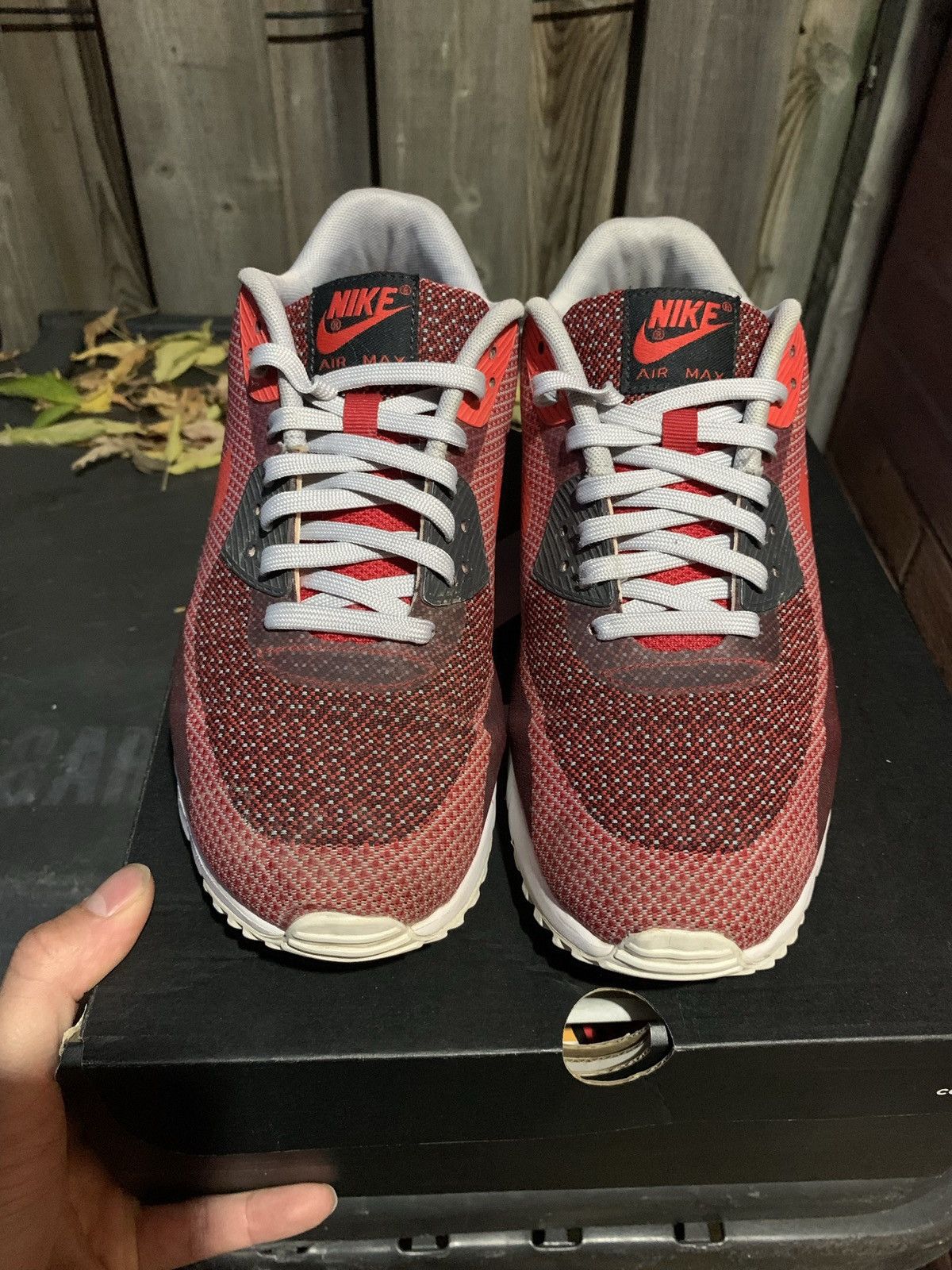 Nike Air Max 90 JCRD Gym Red 2015 Size US 9 / EU 42 - 2 Thumbnail