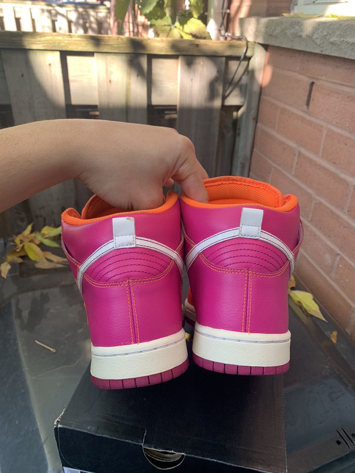 Nike Dunk High 6.0 Premium Red Orange Grape 2011 Size US 7.5 / EU 40-41 - 9 Thumbnail