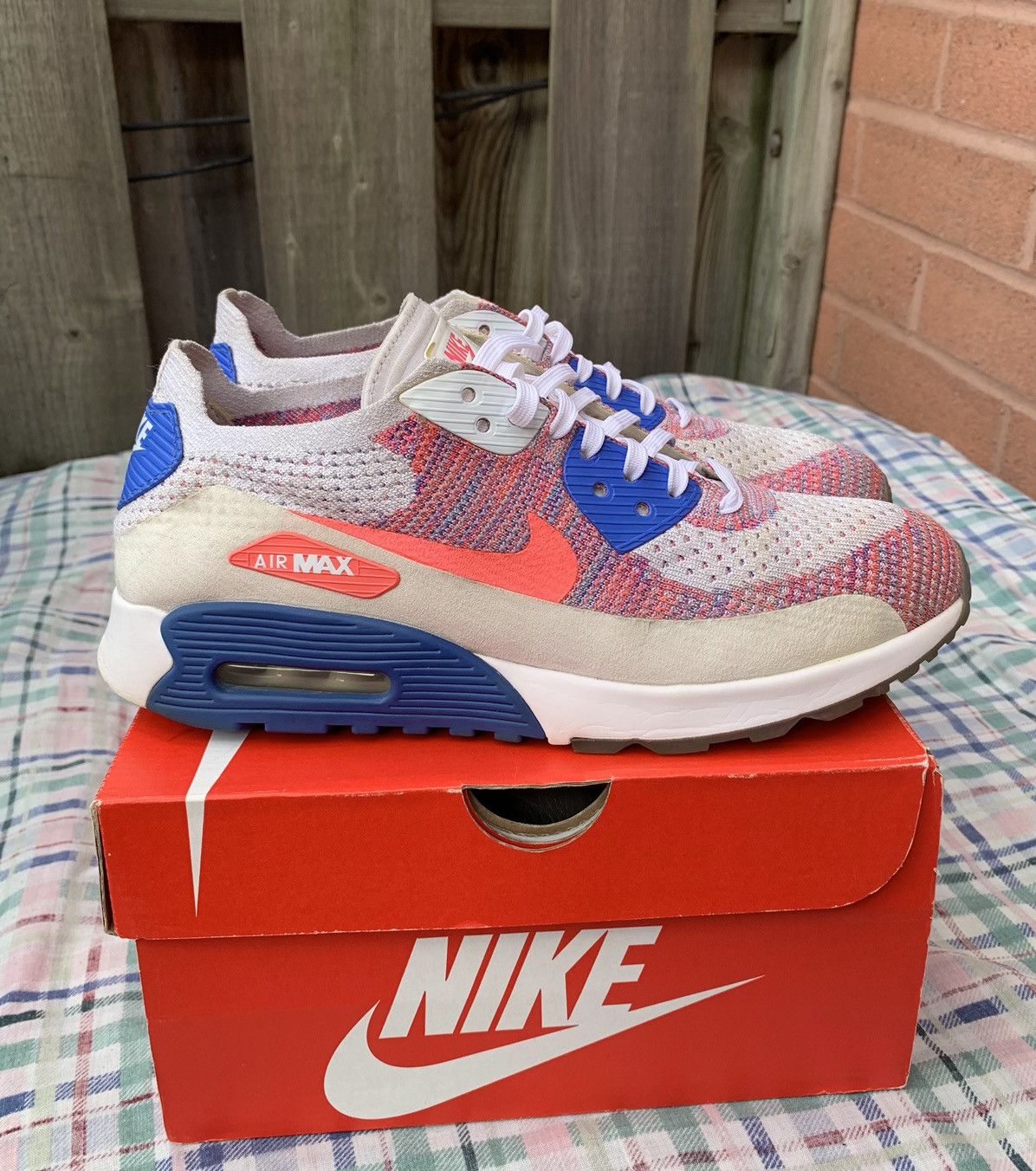 Nike Air Max 90 Ultra Flyknit Racer Pink Size US 8.5 / EU 41-42 - 1 Thumbnail