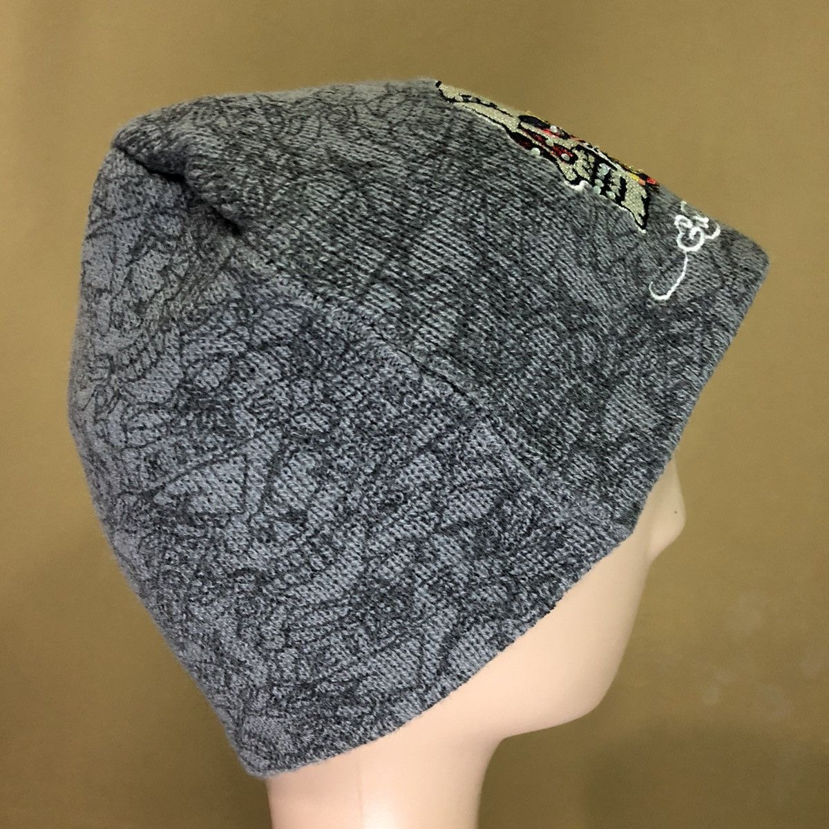 Ed Hardy Ed Hardy Full Print Big Logo Beanie Hat Snow Cap Size ONE SIZE - 5 Thumbnail