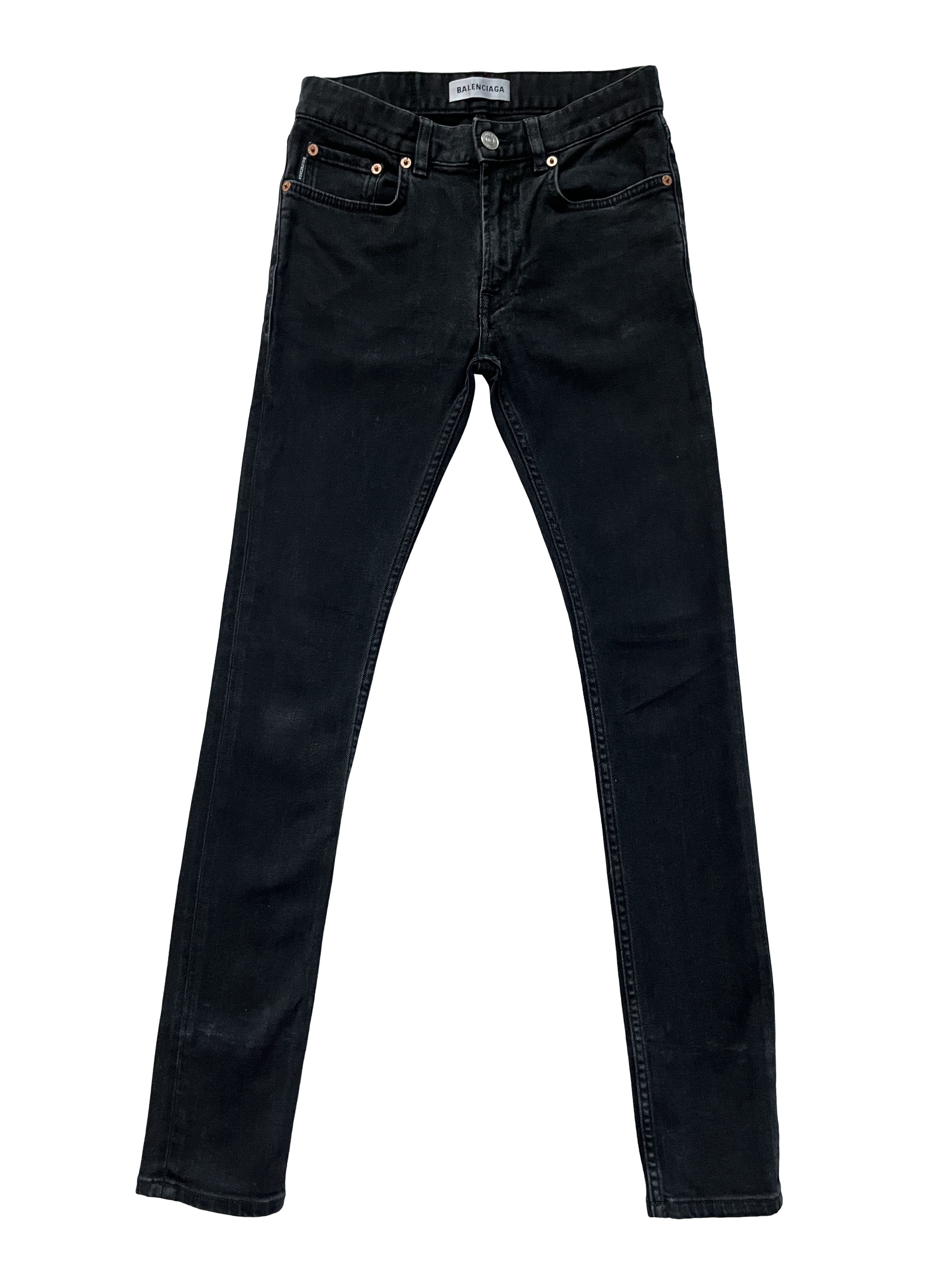 Balenciaga ⚡️QUICK SALE⚡️2018 Balenciaga by Demna Black Denim Jeans Size 26" / US 2 / IT 38 - 1 Thumbnail