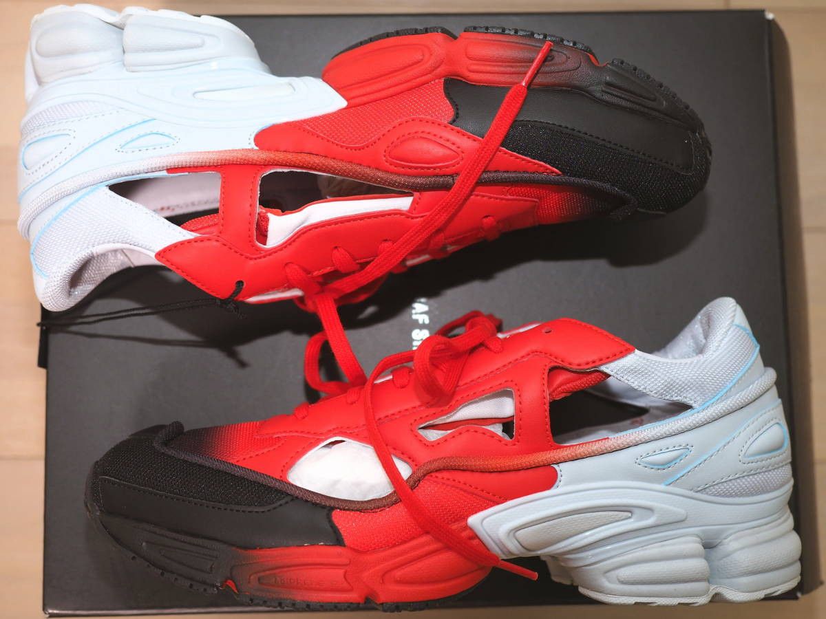 Raf Simons "Halo Blue Red" Ozweego Sneakers Size US 10.5 / EU 43-44 - 3 Thumbnail