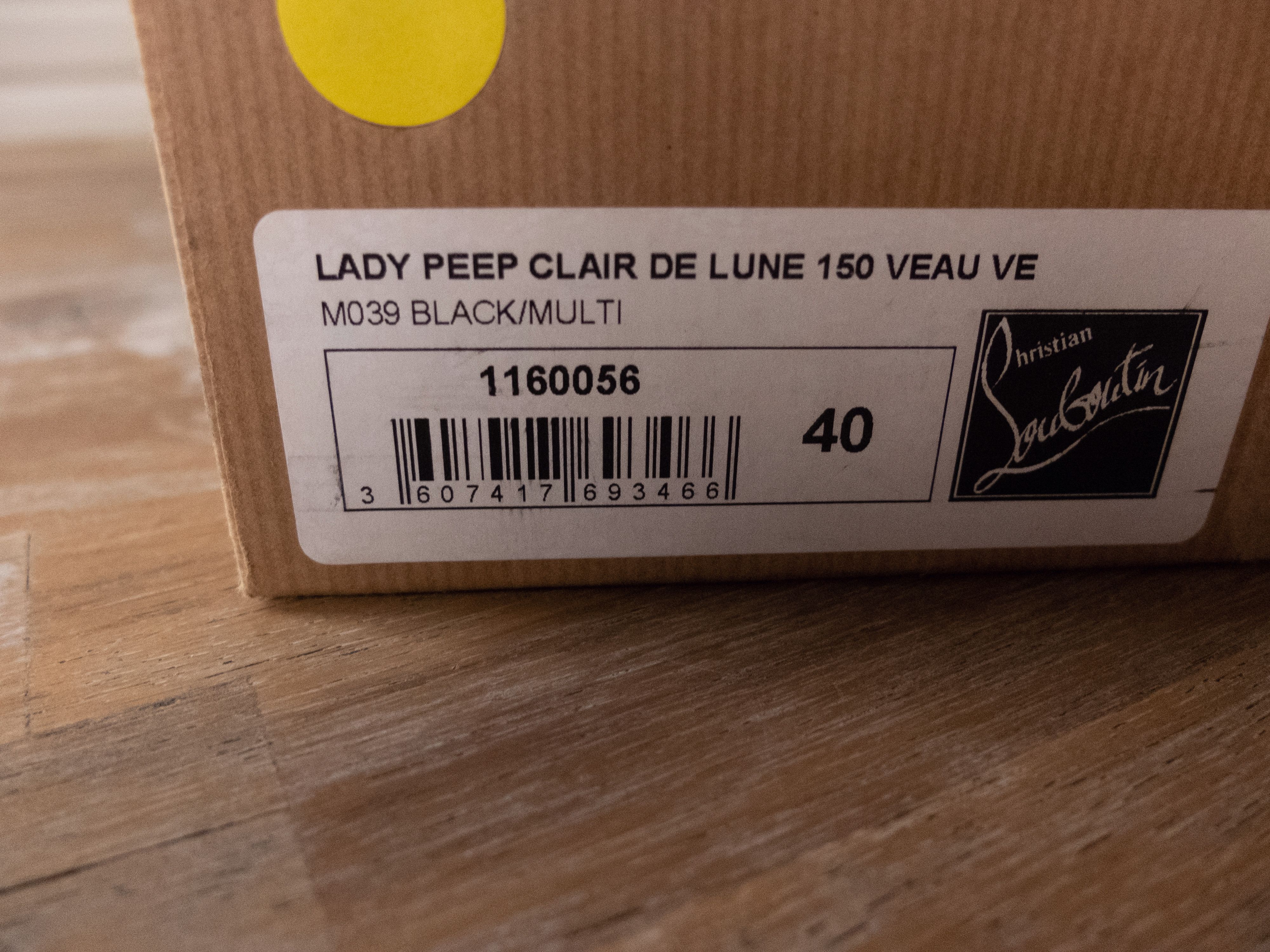 Christian Louboutin CHRISTIAN LOUBOUTIN Lady Peep black crystal platform pumps Size US 10 / IT 40 - 12 Thumbnail