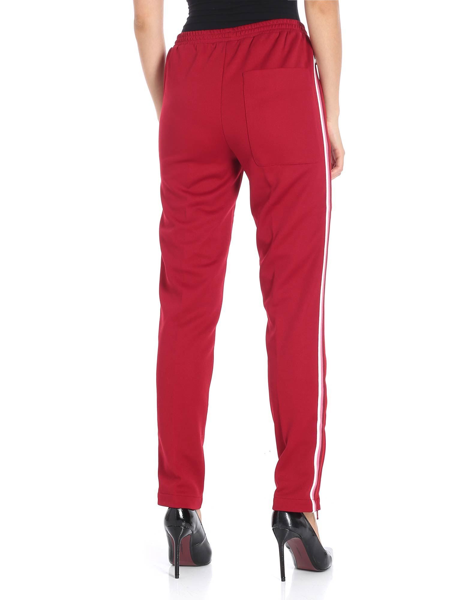 Moncler MONCLER side stripe red track pants jogger authentic Small Size 28" / US 6 / IT 42 - 3 Thumbnail