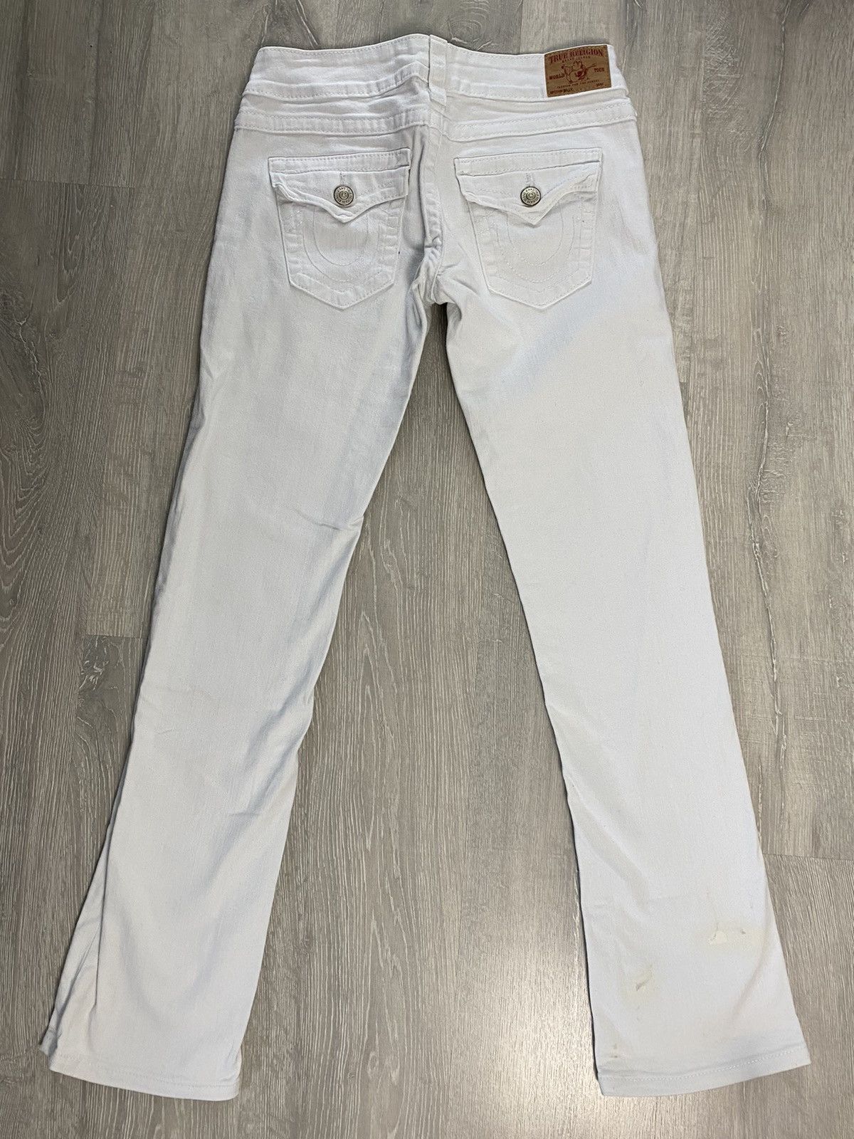 True Religion vintage white jeans denim pants Y2K