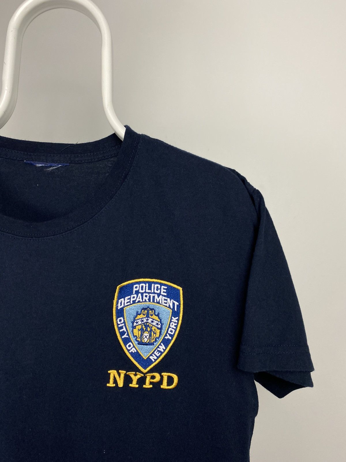 Vintage NYPD vintage navy T-shirt New York Police Department Size US M / EU 48-50 / 2 - 2 Thumbnail