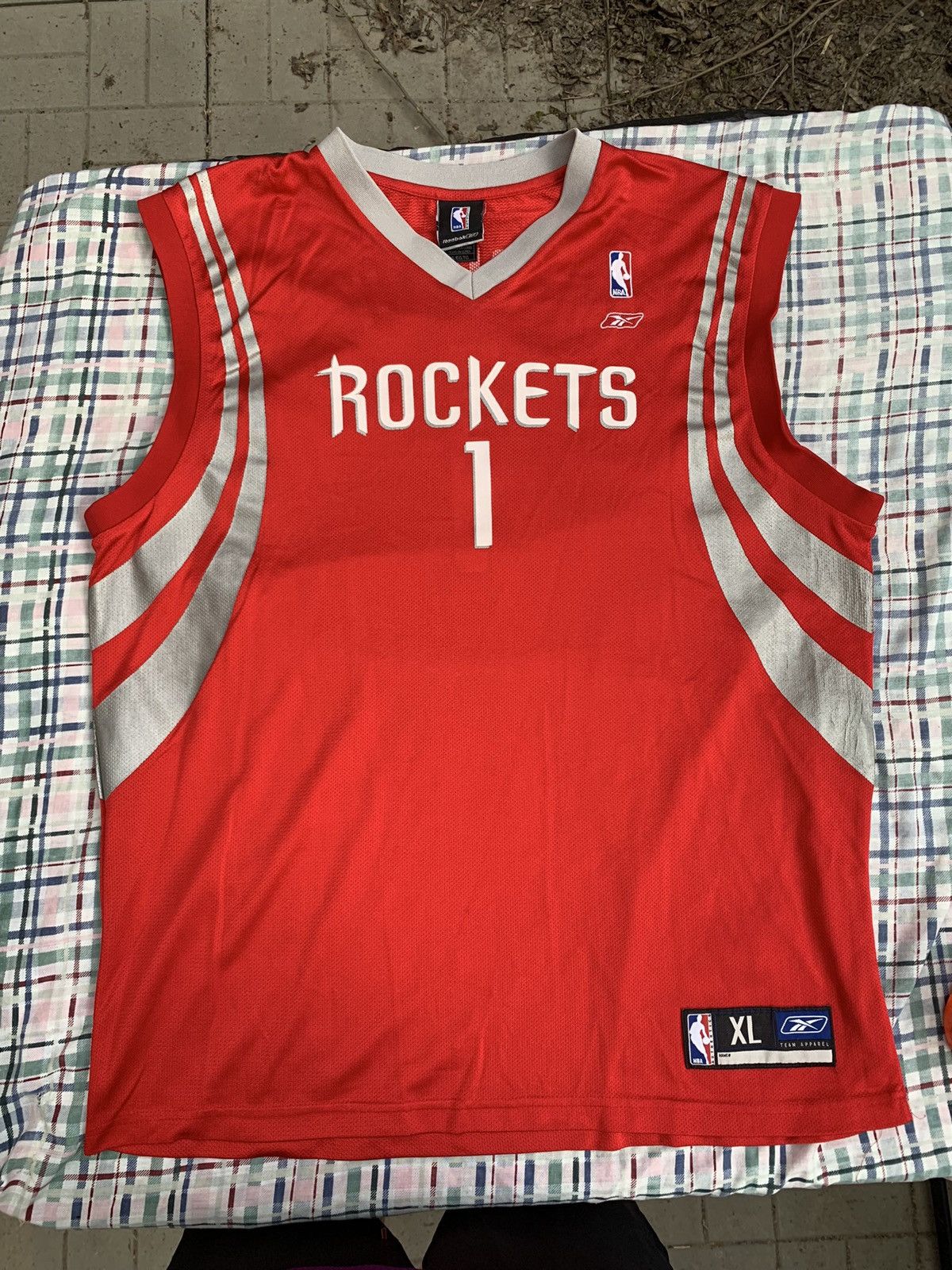NBA × Reebok × Vintage Reebok Houston Rockets Tracy Mcgrady NBA Jersey Size US XL / EU 56 / 4 - 1 Thumbnail