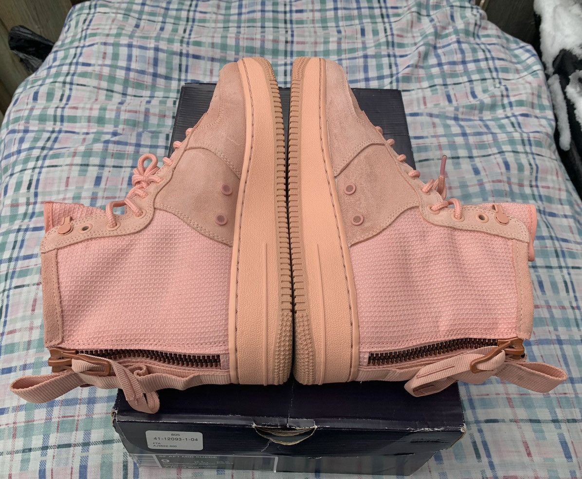Nike Nike SF Air Force 1 Mid Coral Stardust Size US 9 / EU 42 - 5 Thumbnail