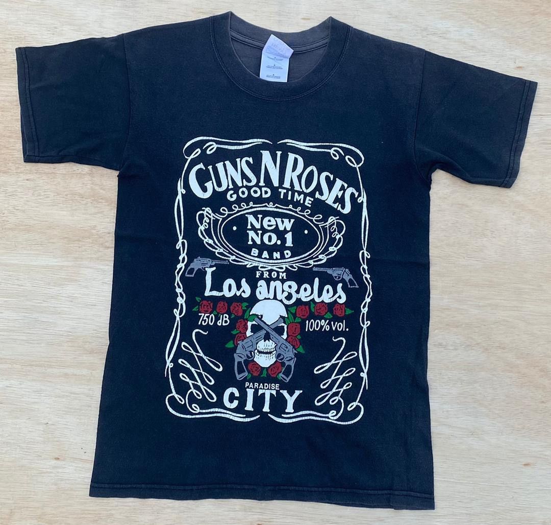 image of Band Tees x Vintage Tee Gun N Roses A37 in Black, Men's (Size Small)