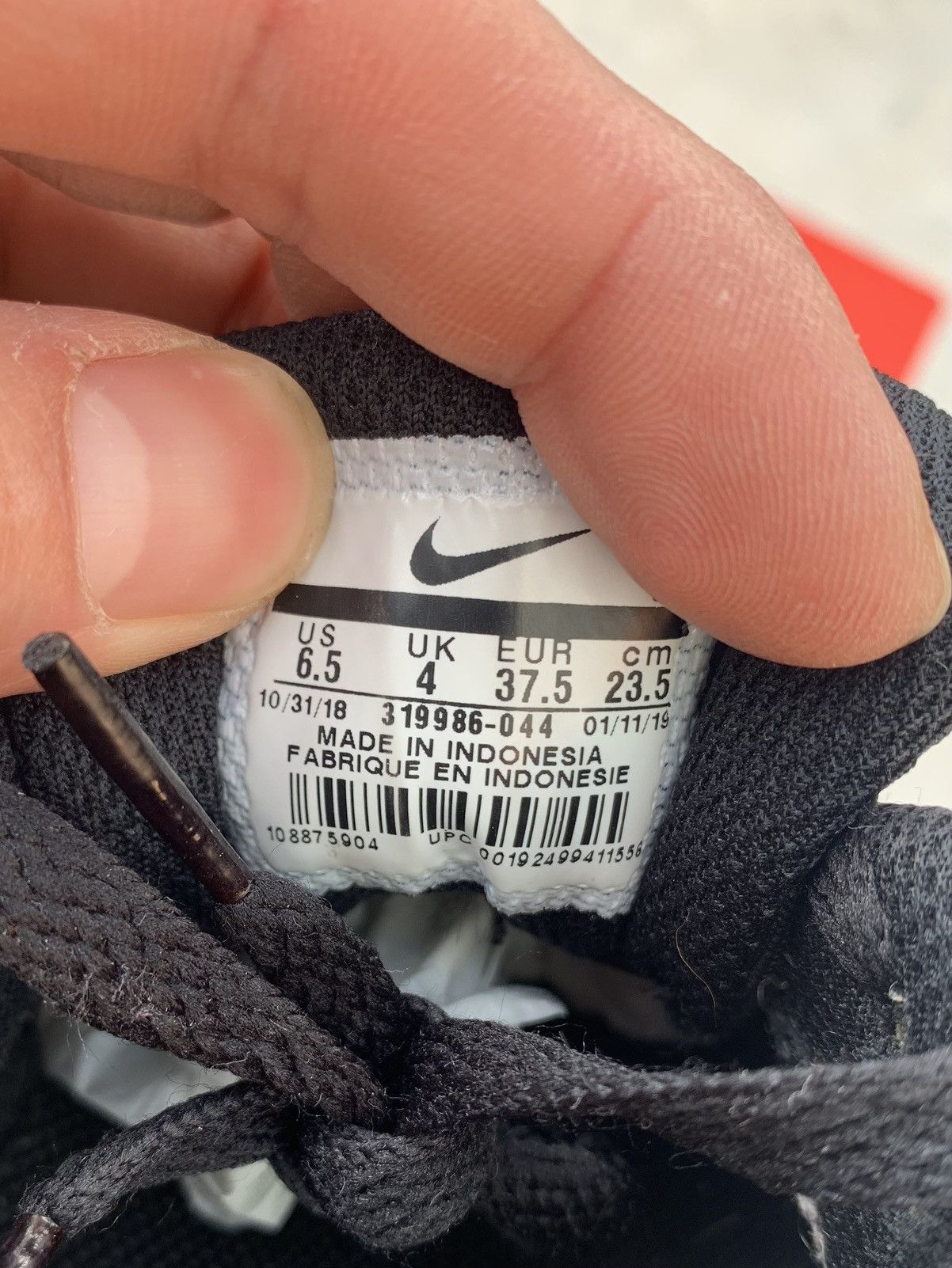Nike Nike Air Max 1 Black / White Size US 5 / EU 37 - 8 Thumbnail