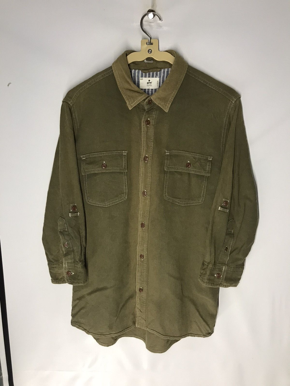 Designer × GRN Grn button up shirt half sleeve Size US M / EU 48-50 / 2 - 8 Thumbnail