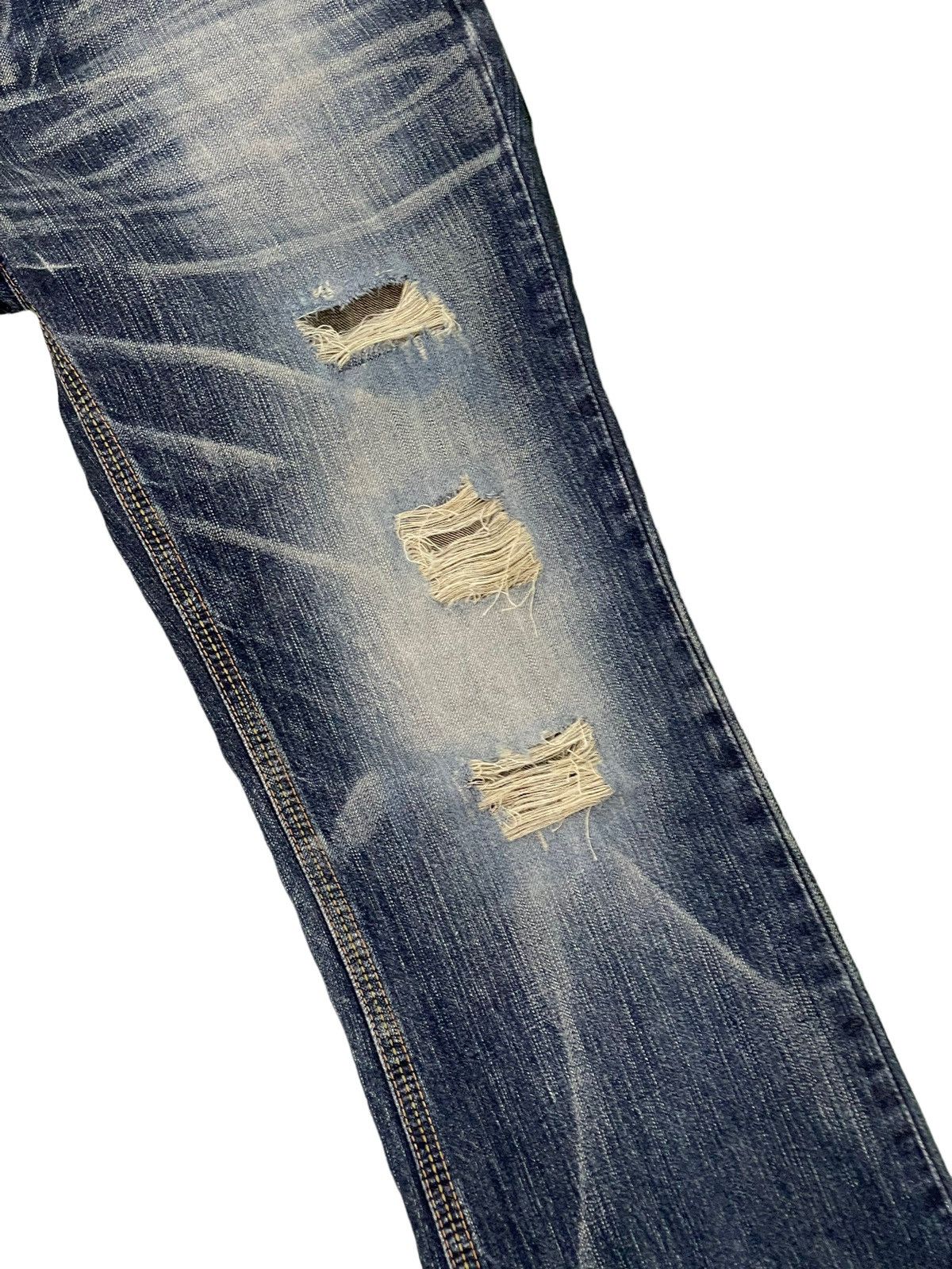 Edwin Flare Jeans Edwin XV Distress Denim Boot Cut 2🟦0 Size US 32 / EU 48 - 7 Thumbnail