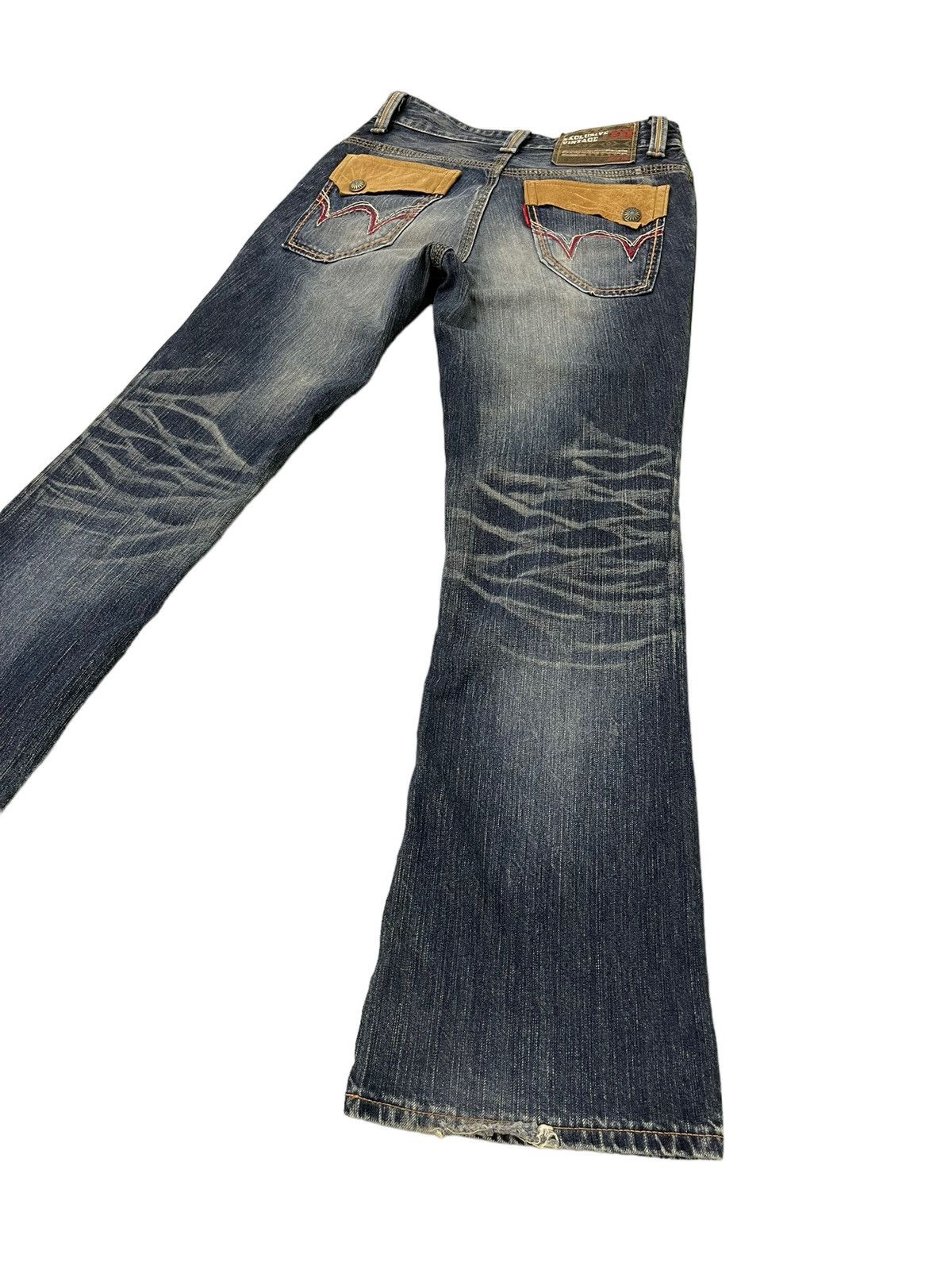 Edwin Flare Jeans Edwin XV Distress Denim Boot Cut 2🟦0 Size US 32 / EU 48 - 13 Thumbnail