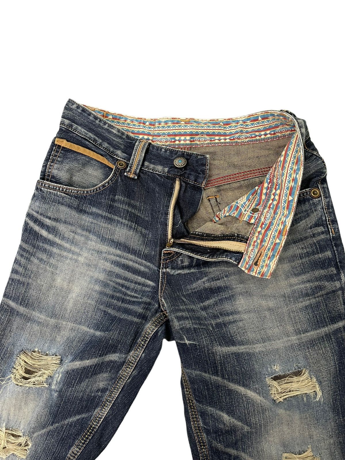 Edwin Flare Jeans Edwin XV Distress Denim Boot Cut 2🟦0 Size US 32 / EU 48 - 10 Thumbnail