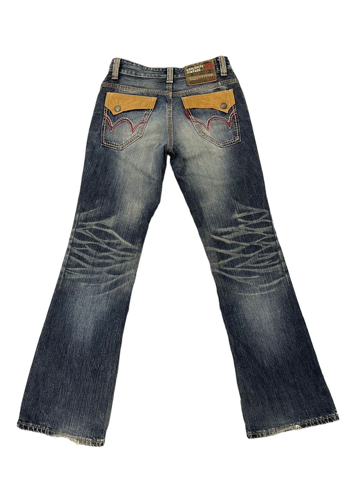 Edwin Flare Jeans Edwin XV Distress Denim Boot Cut 2🟦0 Size US 32 / EU 48 - 11 Thumbnail