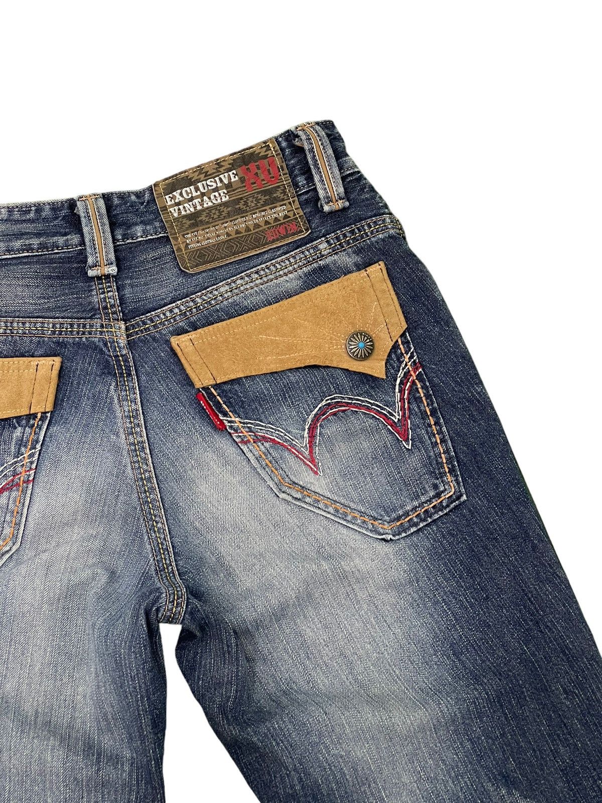 Edwin Flare Jeans Edwin XV Distress Denim Boot Cut 2🟦0 Size US 32 / EU 48 - 19 Thumbnail