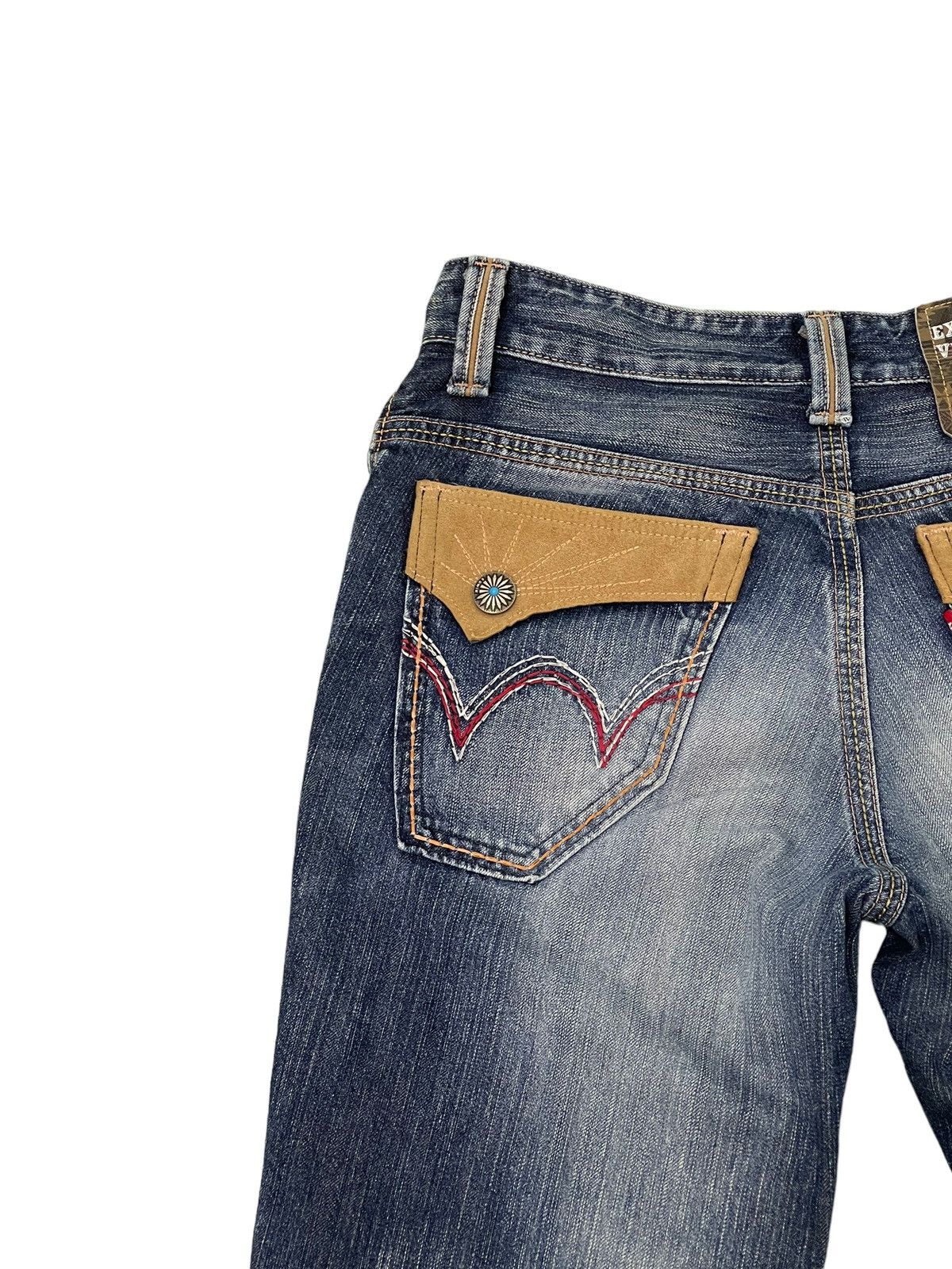 Edwin Flare Jeans Edwin XV Distress Denim Boot Cut 2🟦0 Size US 32 / EU 48 - 18 Thumbnail