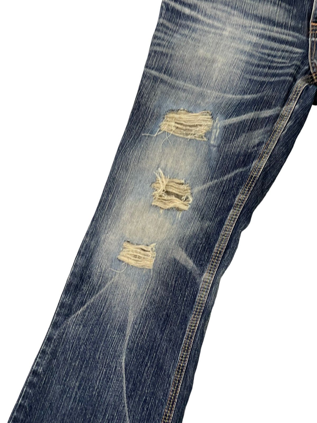 Edwin Flare Jeans Edwin XV Distress Denim Boot Cut 2🟦0 Size US 32 / EU 48 - 6 Thumbnail