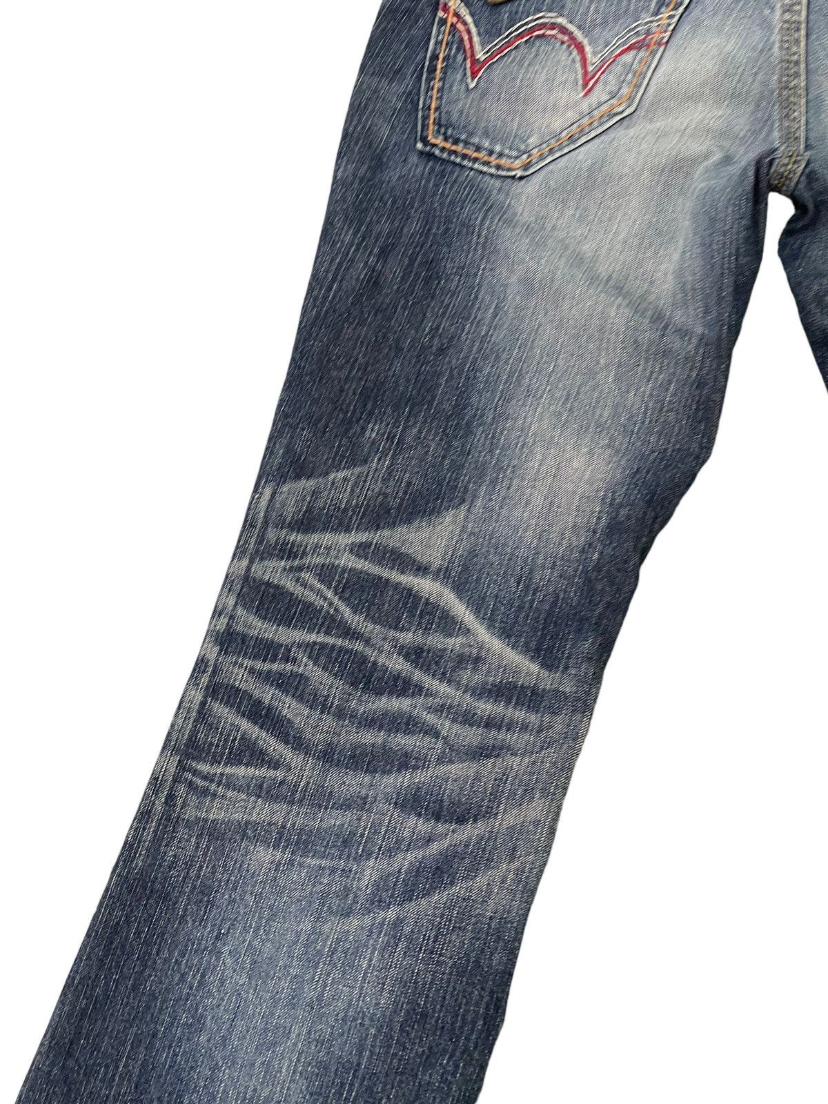 Edwin Flare Jeans Edwin XV Distress Denim Boot Cut 2🟦0 Size US 32 / EU 48 - 16 Thumbnail
