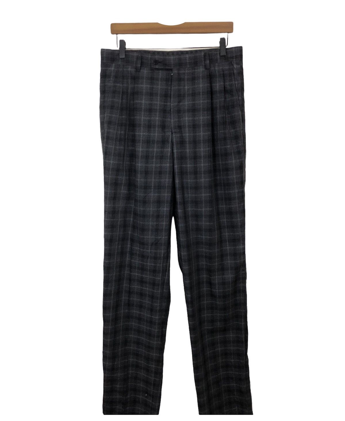 Nicole Club Japanese Brand Nicole Sport Plaid Tartan Pant Size US 33 - 1 Thumbnail