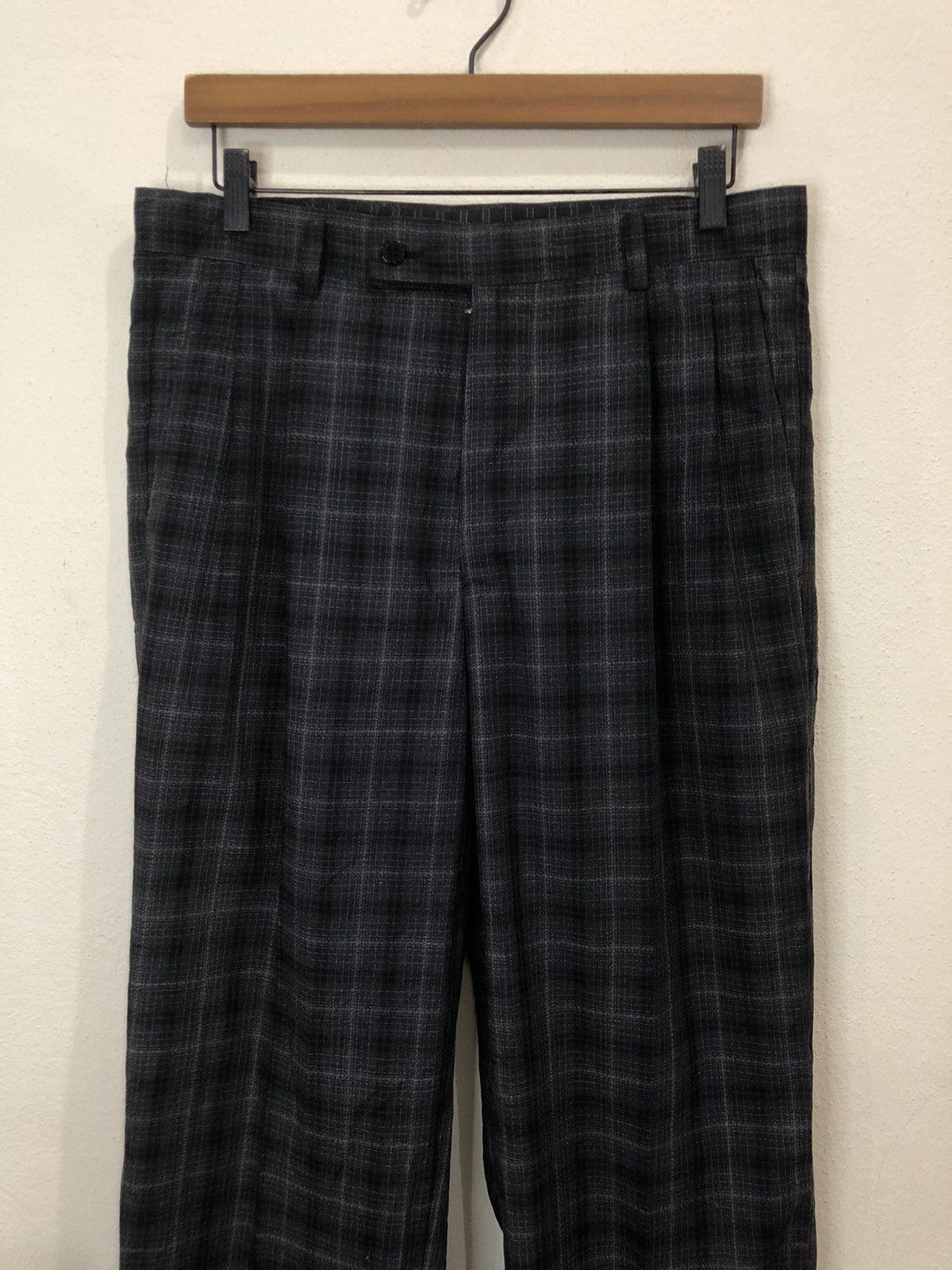 Nicole Club Japanese Brand Nicole Sport Plaid Tartan Pant Size US 33 - 3 Thumbnail