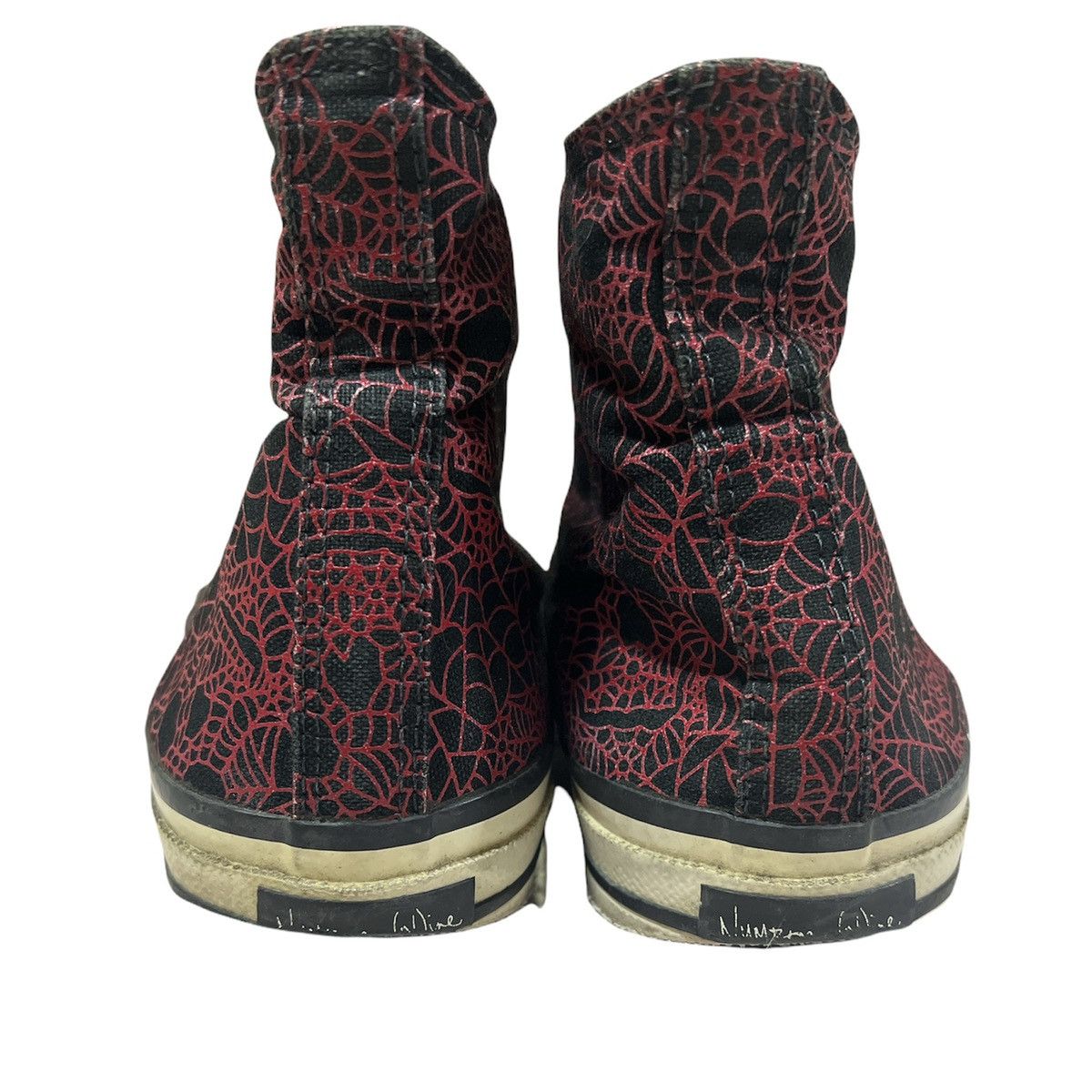 Number (N)ine SS05 Number Nine Nightcrawler Spider Web Skull Hi Top Shoes Size US 6 / EU 39 - 6 Thumbnail